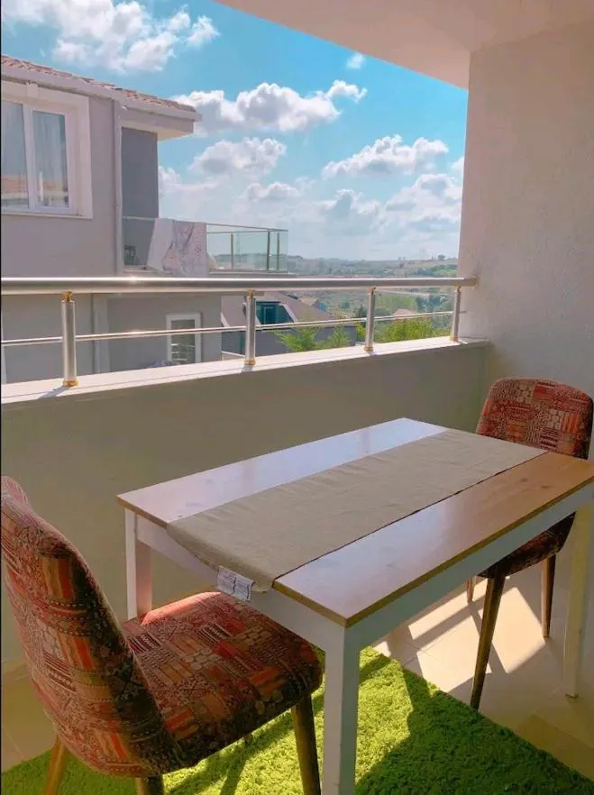 Balcony/Terrace in Ahmet teacher's villa, 6 minutes from the airport