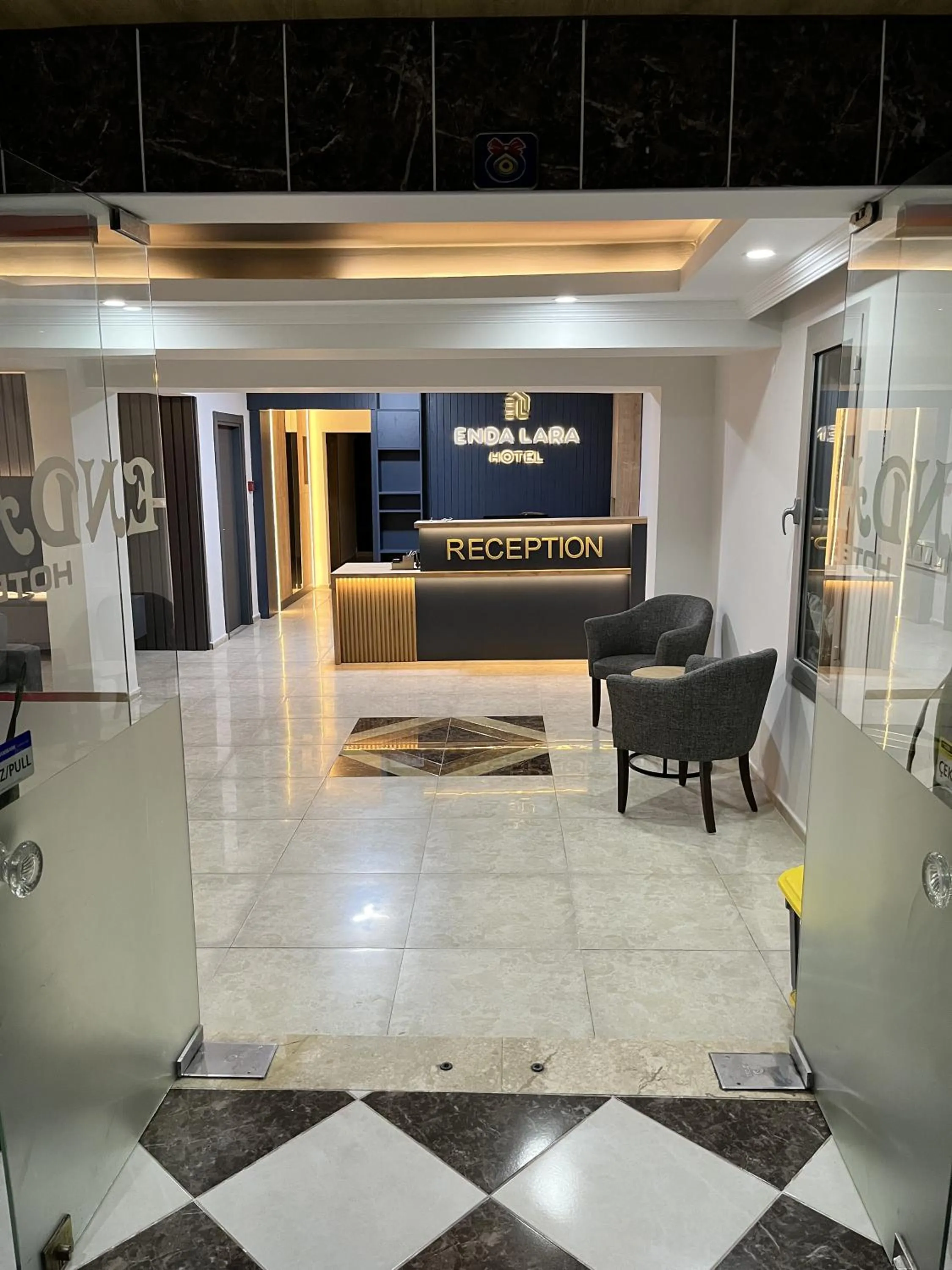 Lobby or reception in Enda Lara Hotel