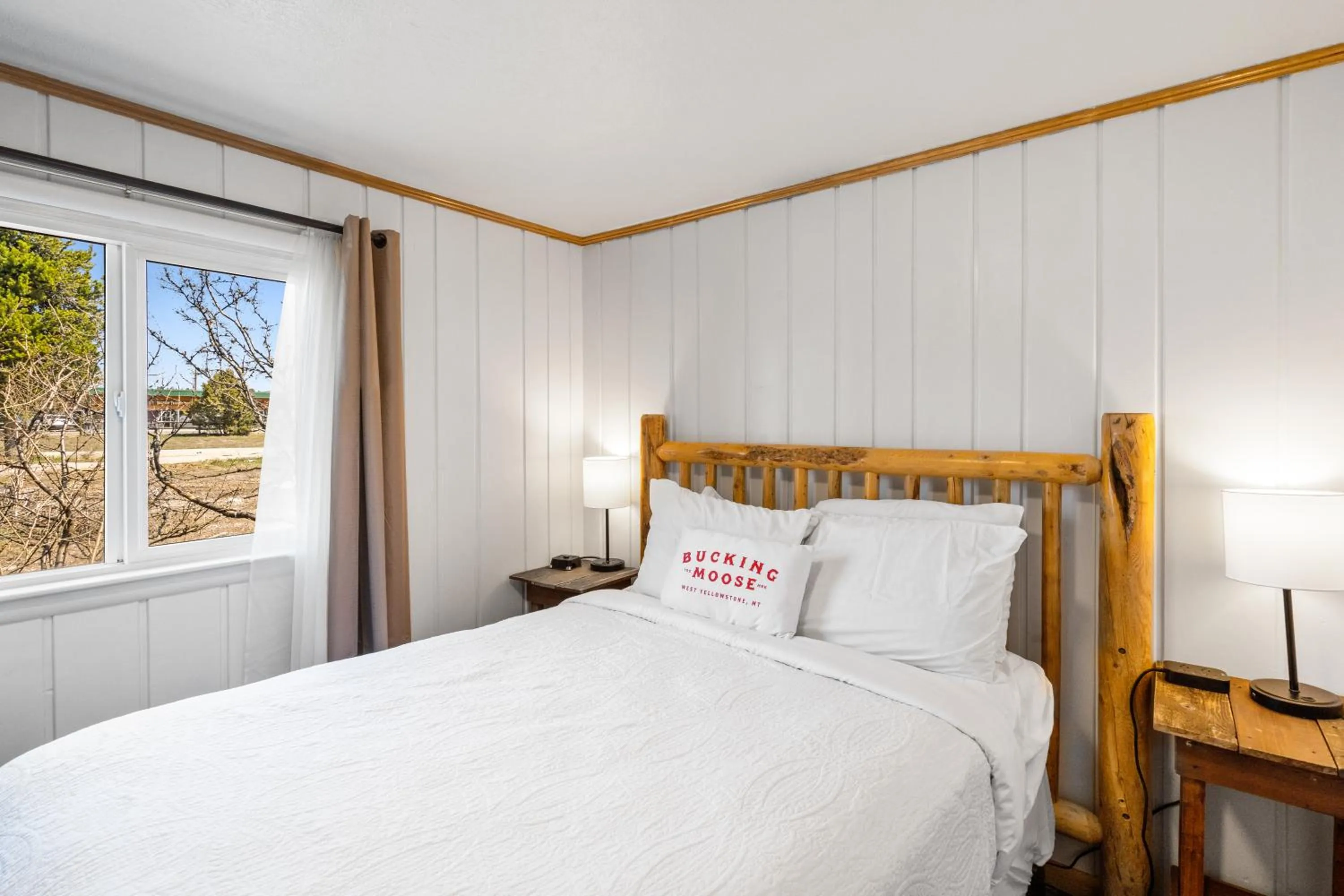 Bed in The Bucking Moose