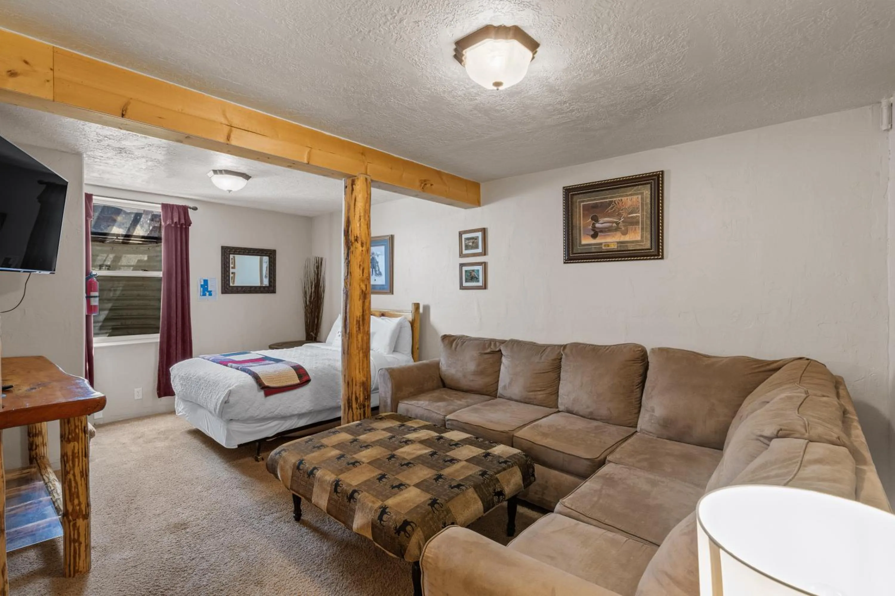 Bed in The Bucking Moose