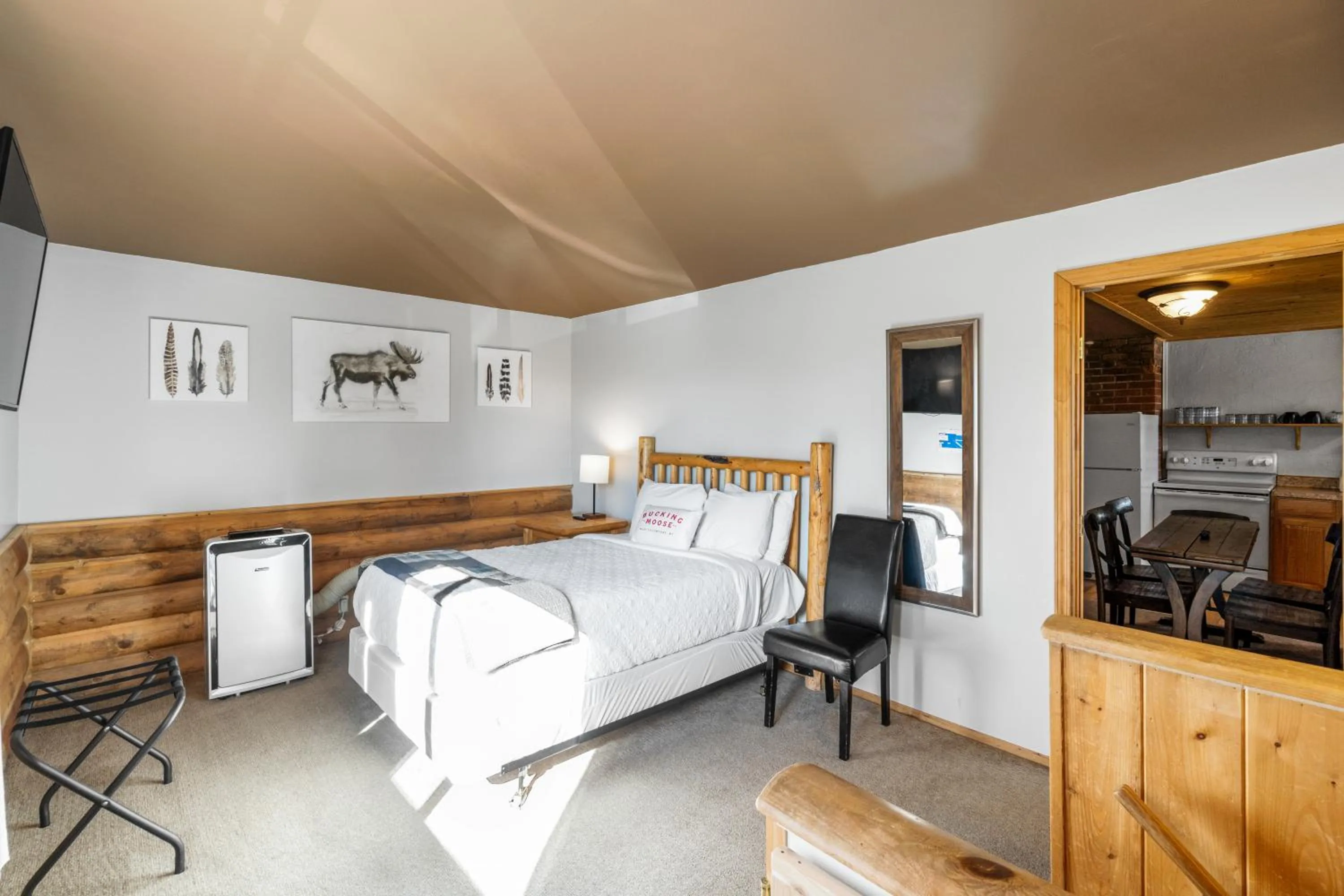 Bed in The Bucking Moose