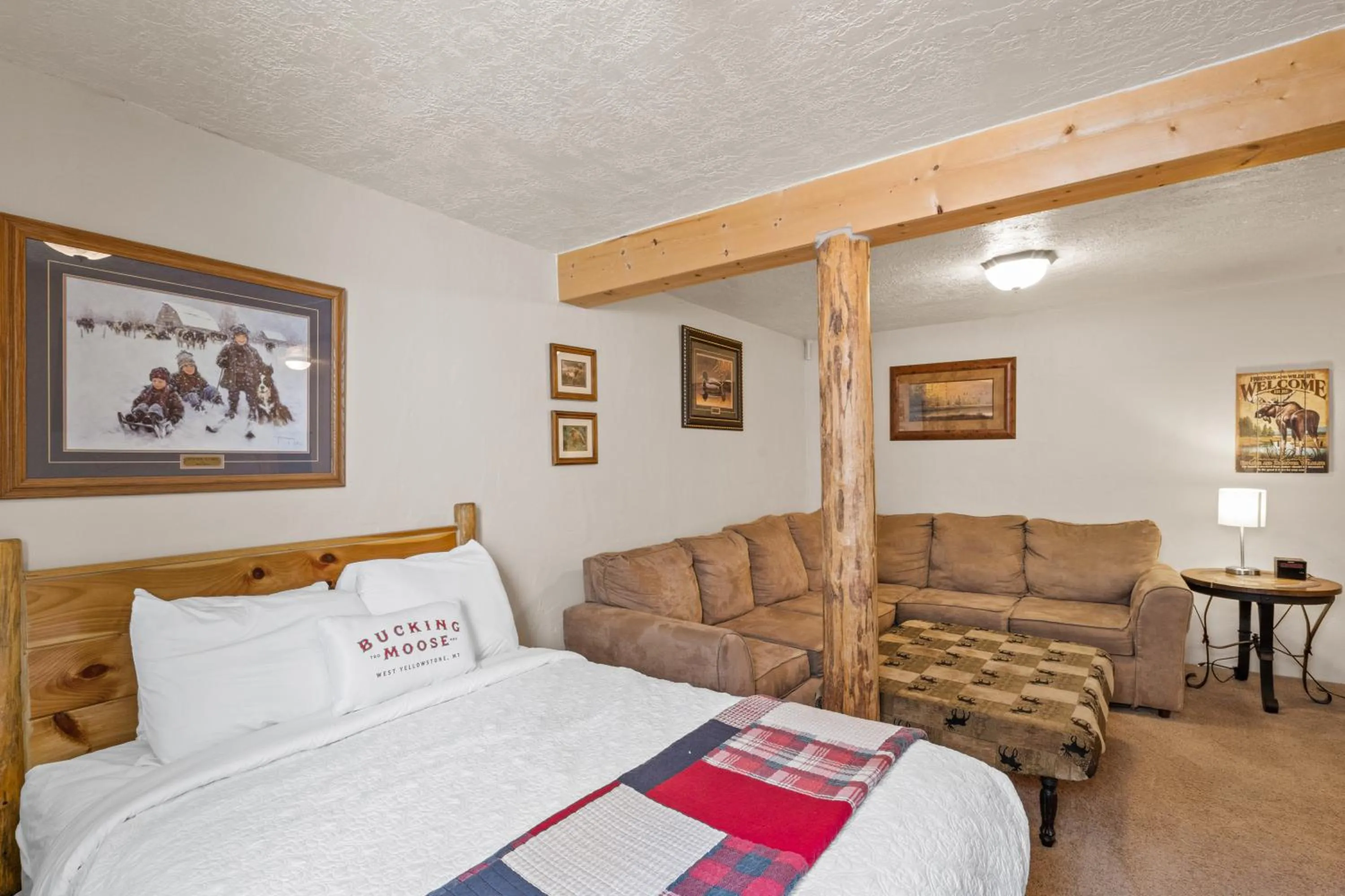 Bed in The Bucking Moose