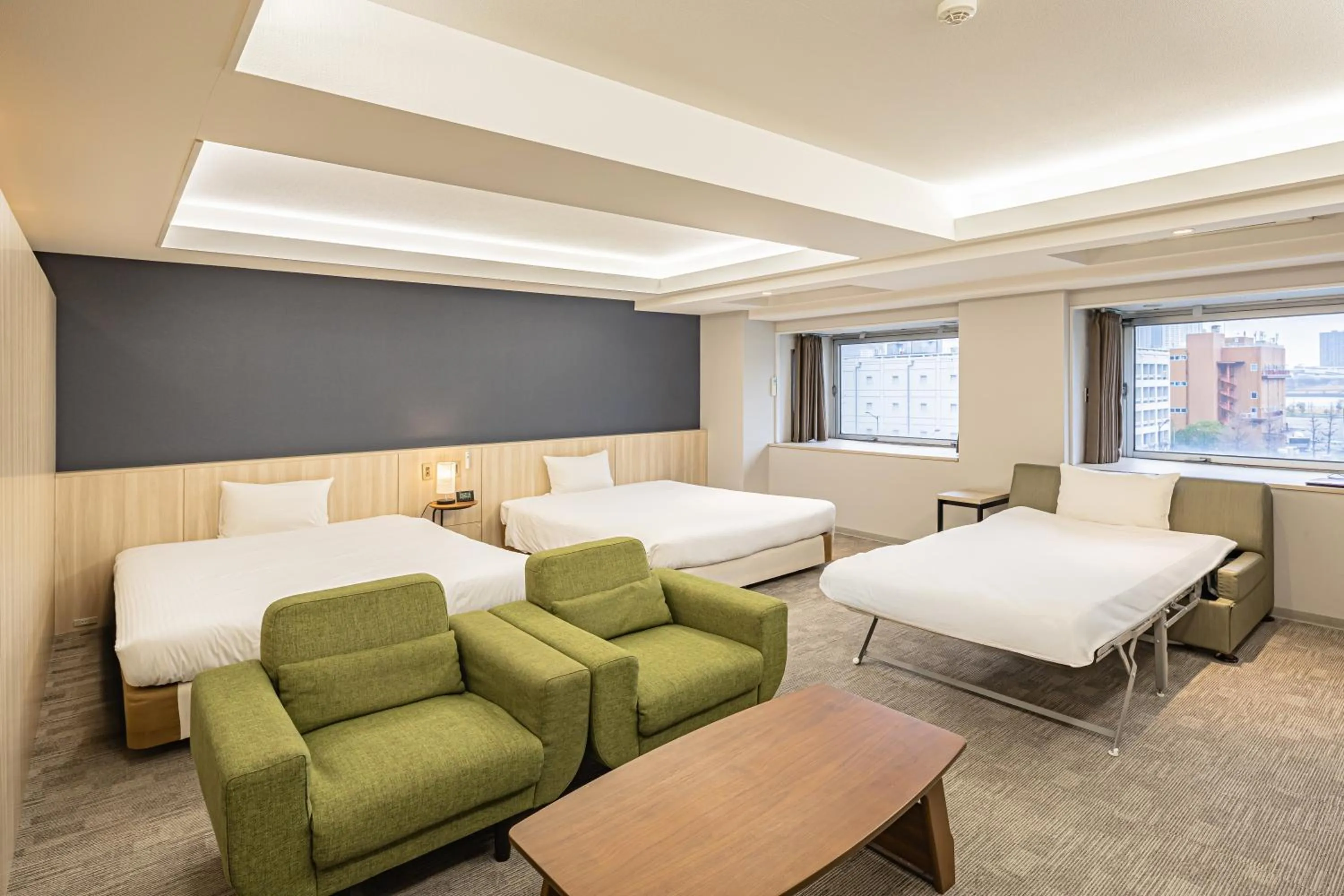 Bed in L stay & grow Harumi