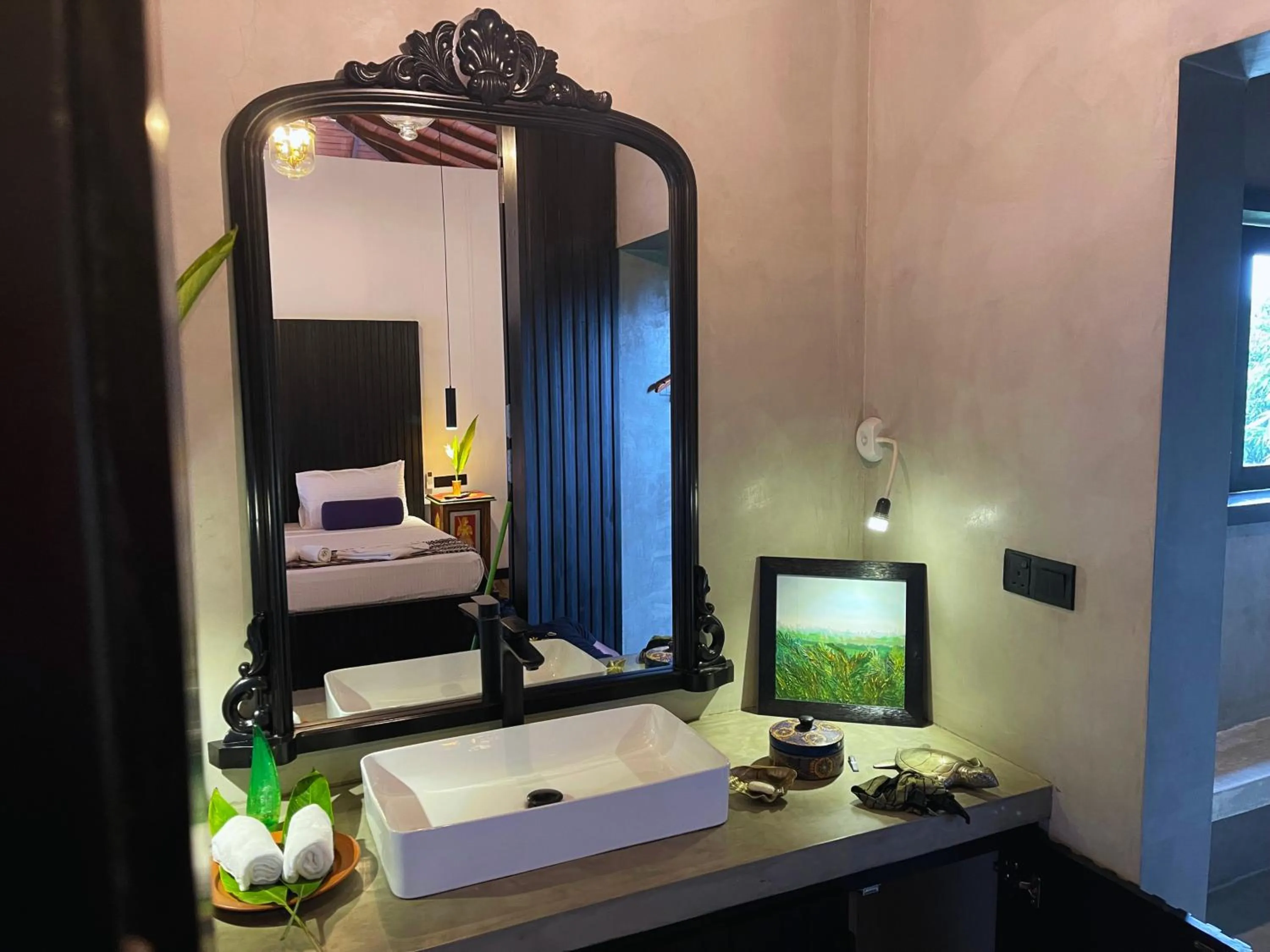 Bathroom, Bed in D' Art VILLA RETREAT AND SPA