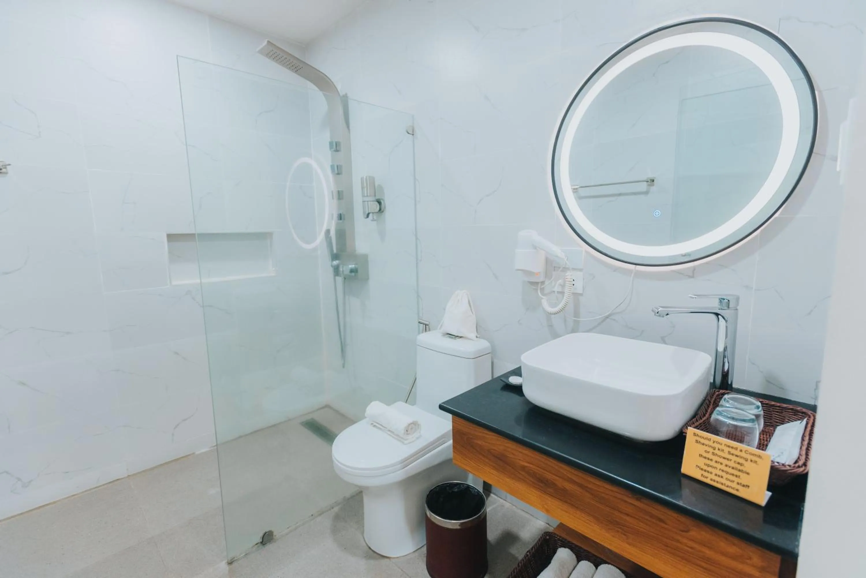 Bathroom in SureStay Studio by Best Western Clarkview Angeles City