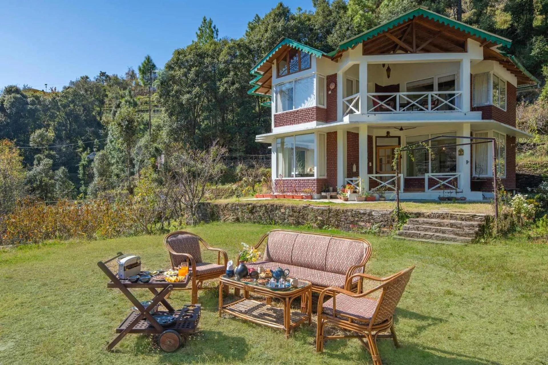 Property building in Hollyhock Cottage by VEO - Part of StayVista