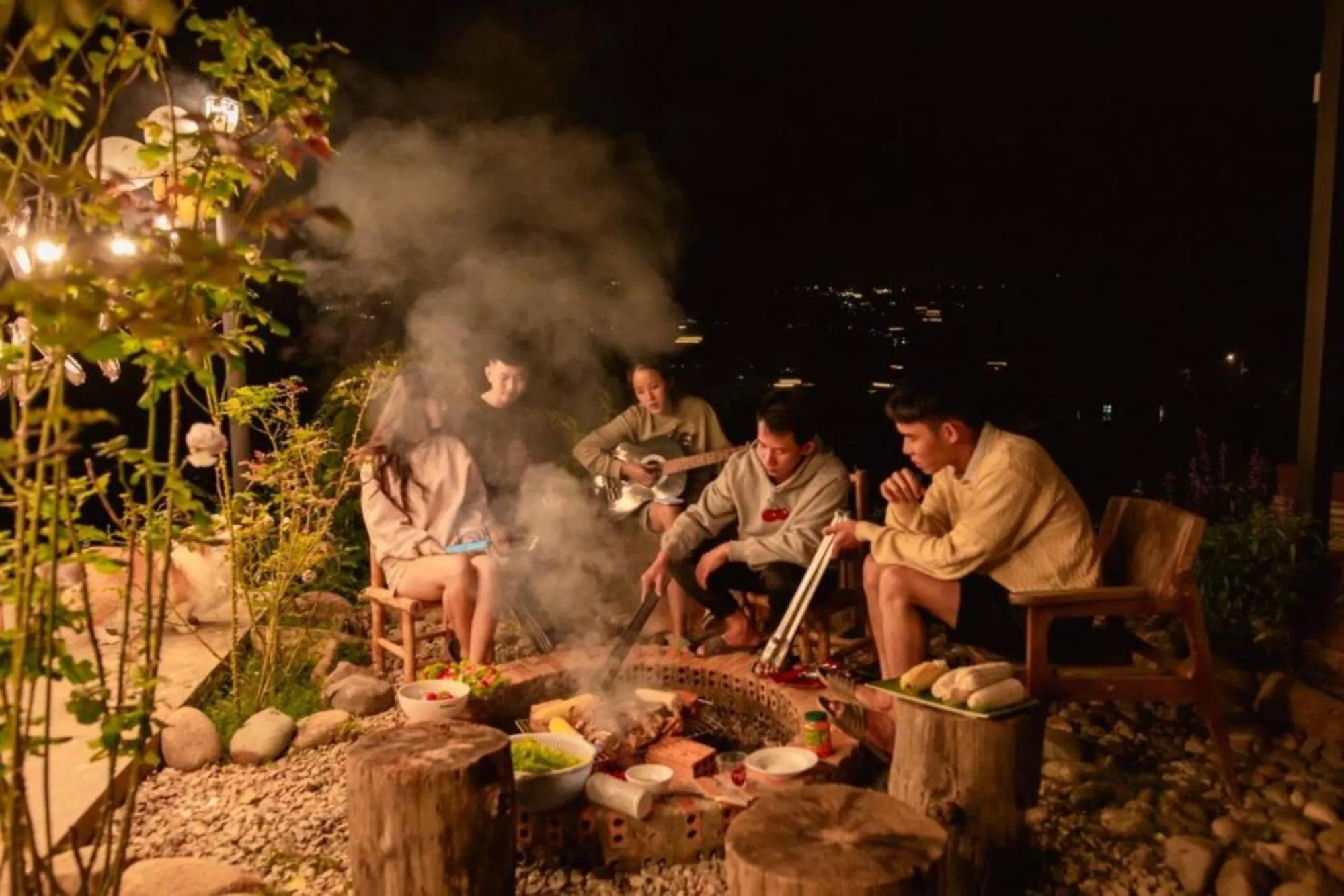 BBQ facilities in Lengkeng Da Lat Homestay