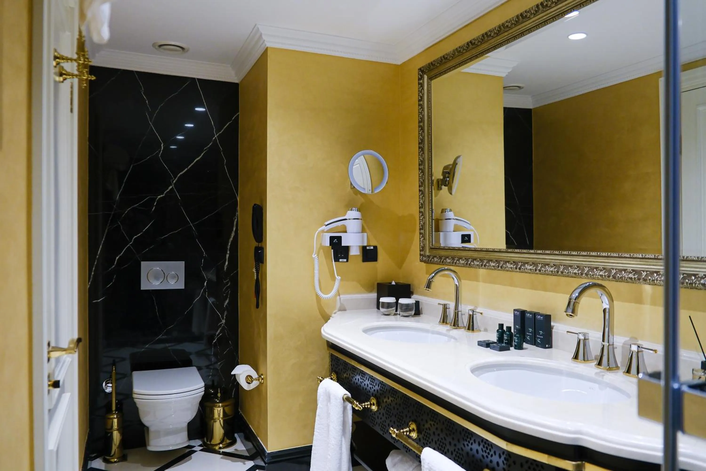 Toilet in Dekalb Hotel