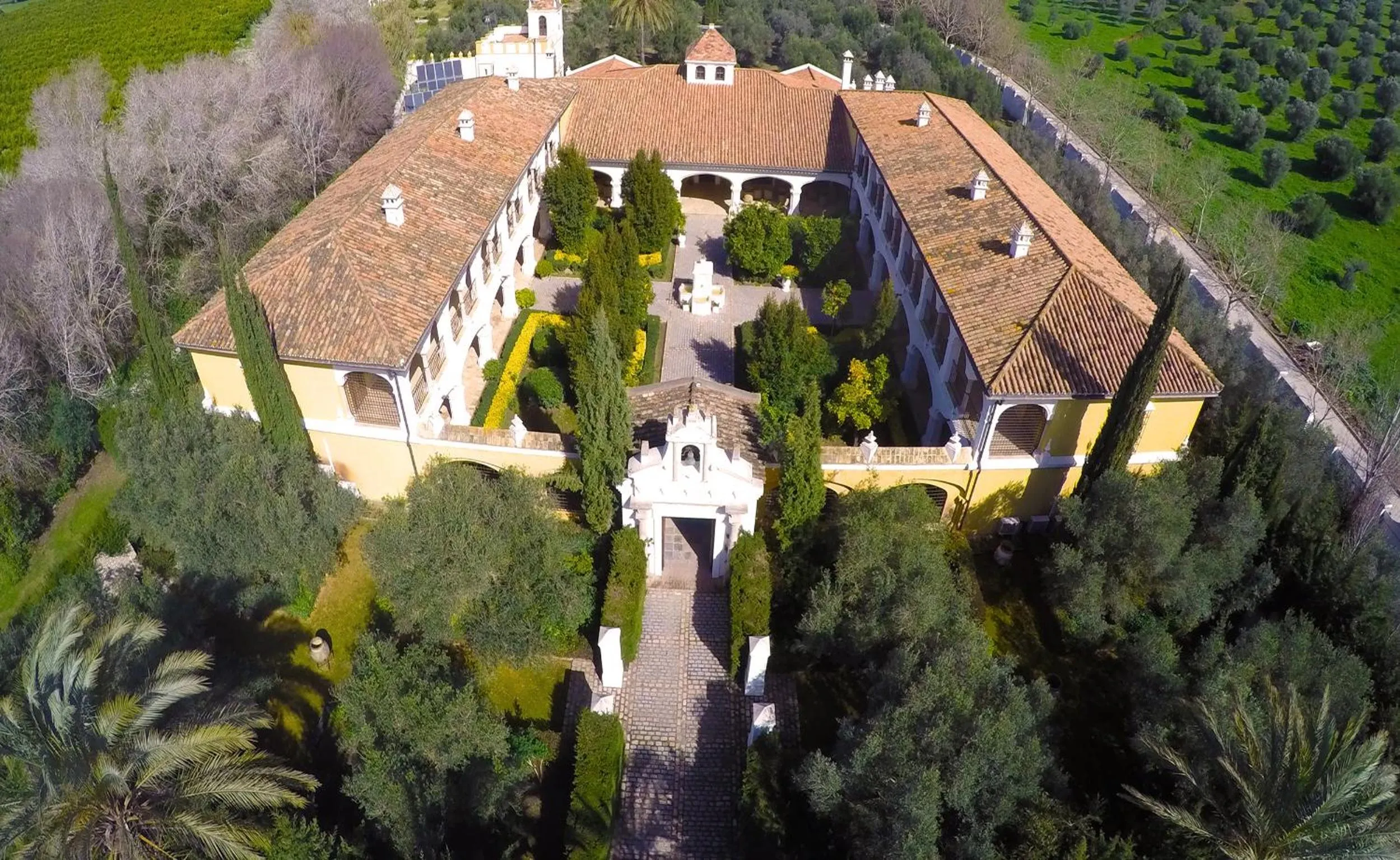 Bird's eye view in Finca Monasterio