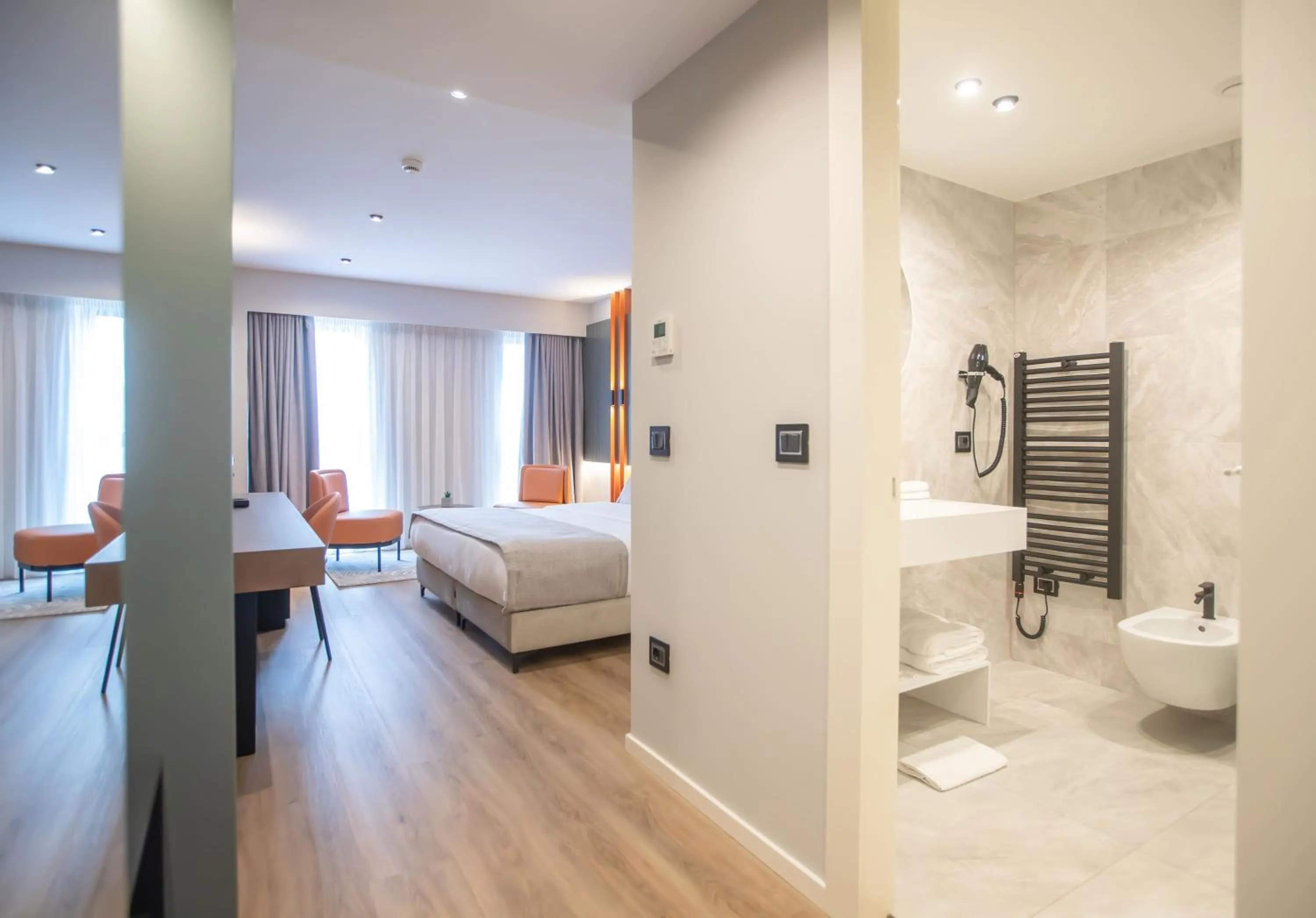 Bed in Hotel Elisa Tirana Affiliated by Meliá