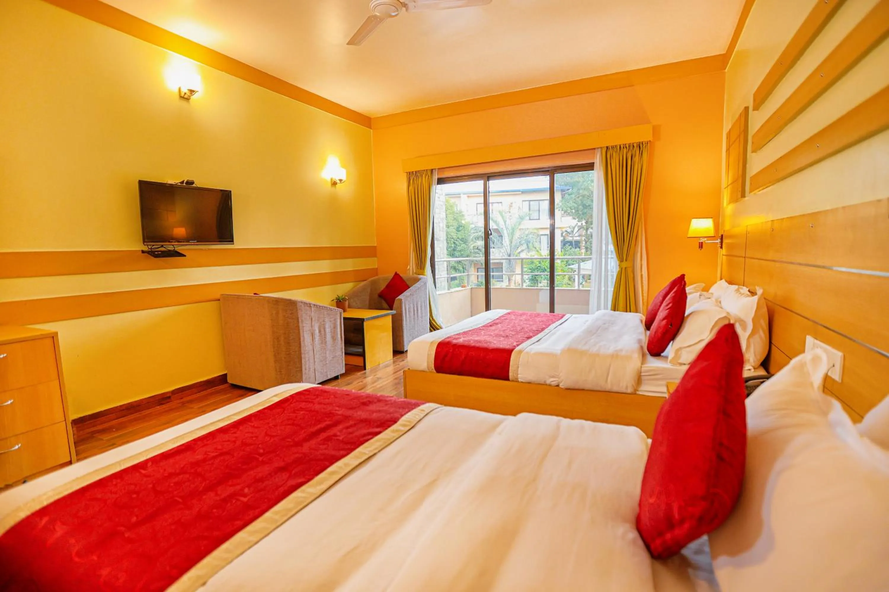 Bed in Bharatpur Garden Resort