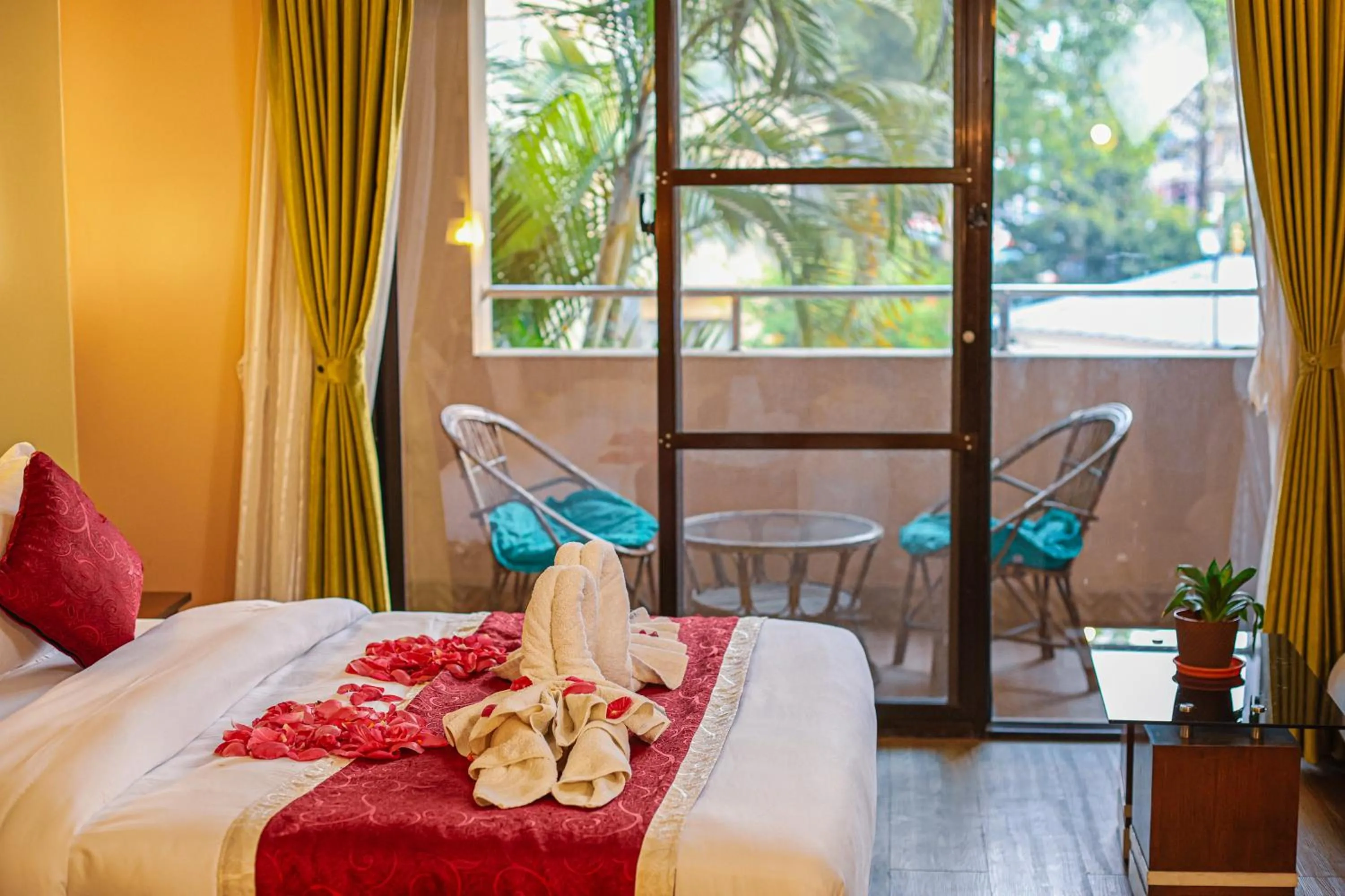 Bed in Bharatpur Garden Resort