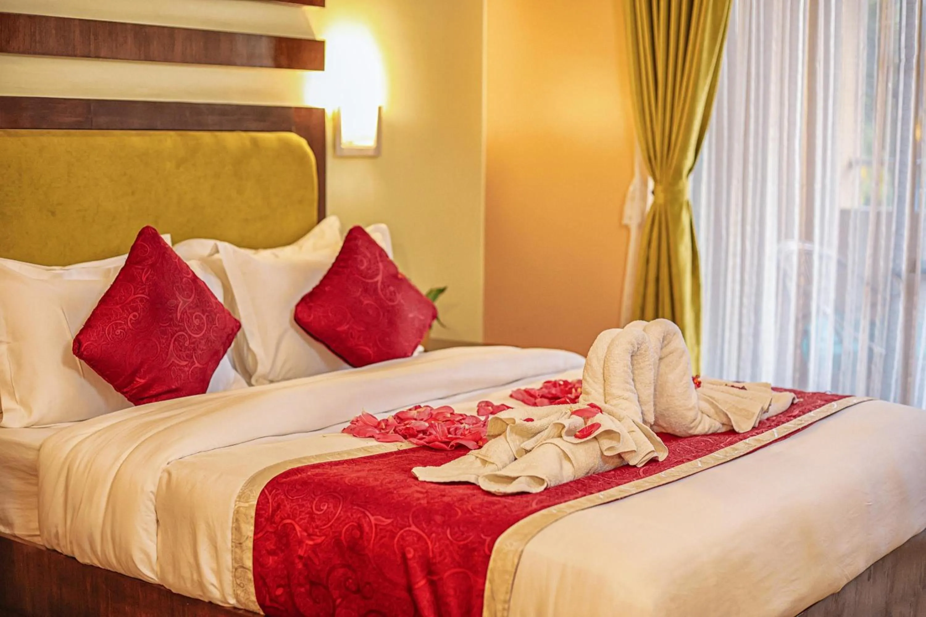 Bed in Bharatpur Garden Resort