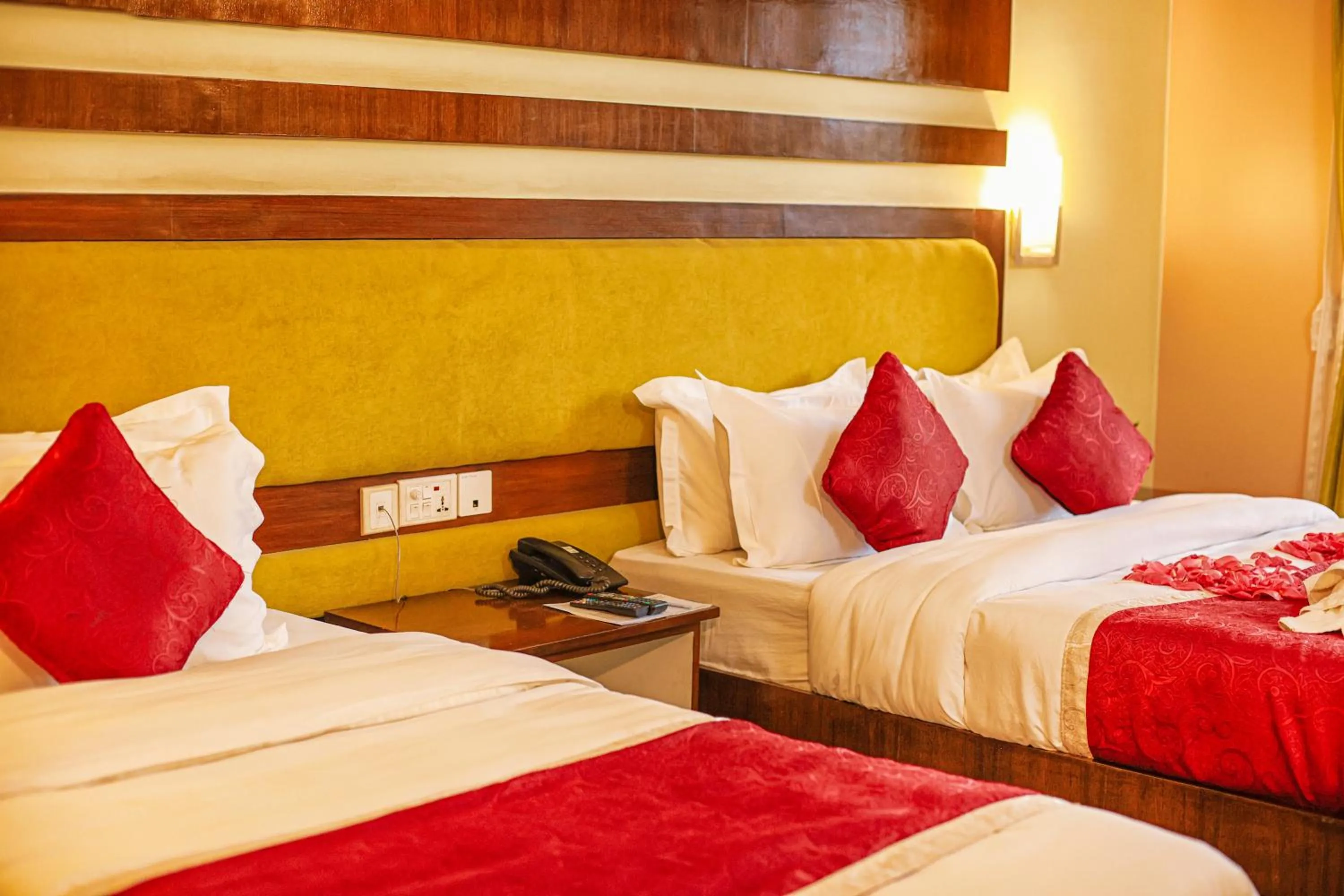 Bed in Bharatpur Garden Resort