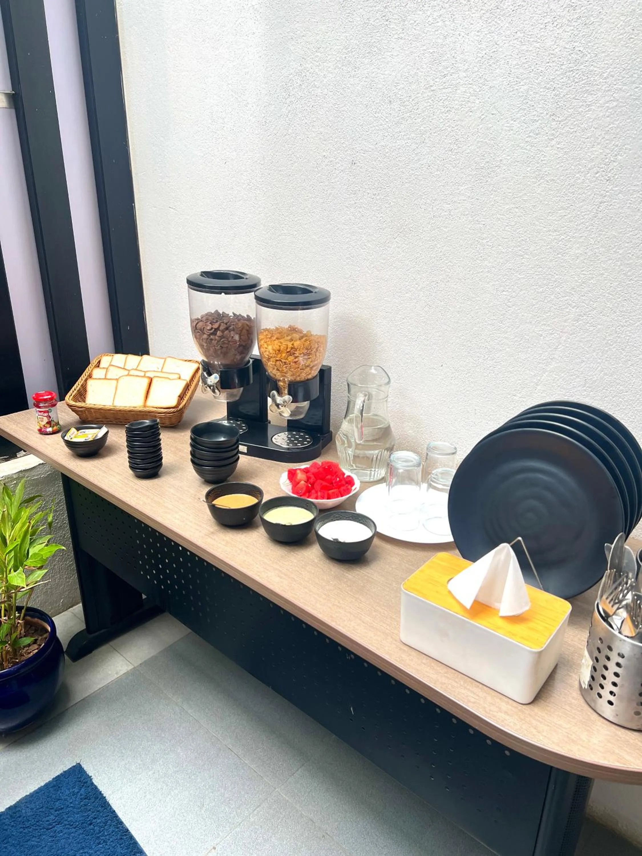 Breakfast in Athulya Residence Suite Rooms