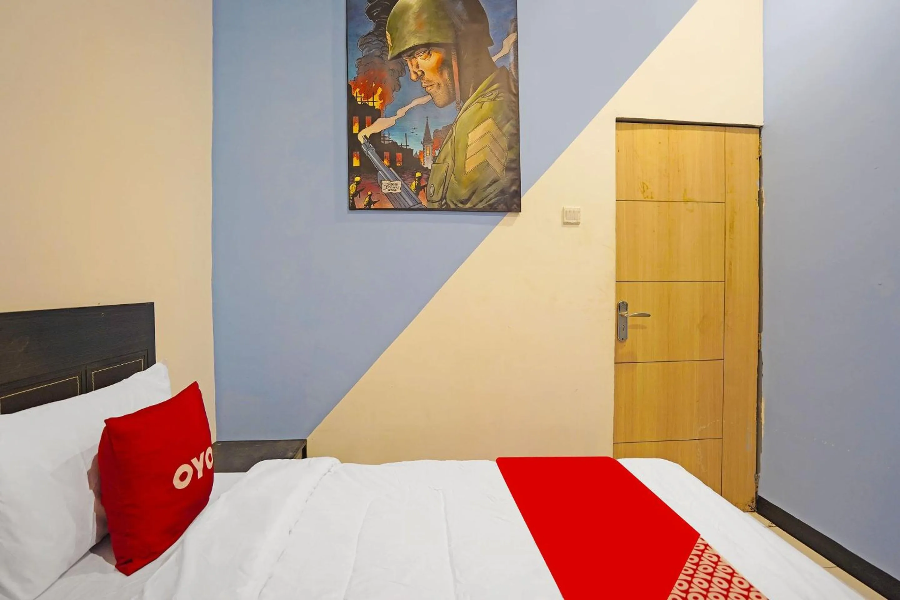 Bedroom, Bed in OYO Life 91867 Gangnam Style Kutai