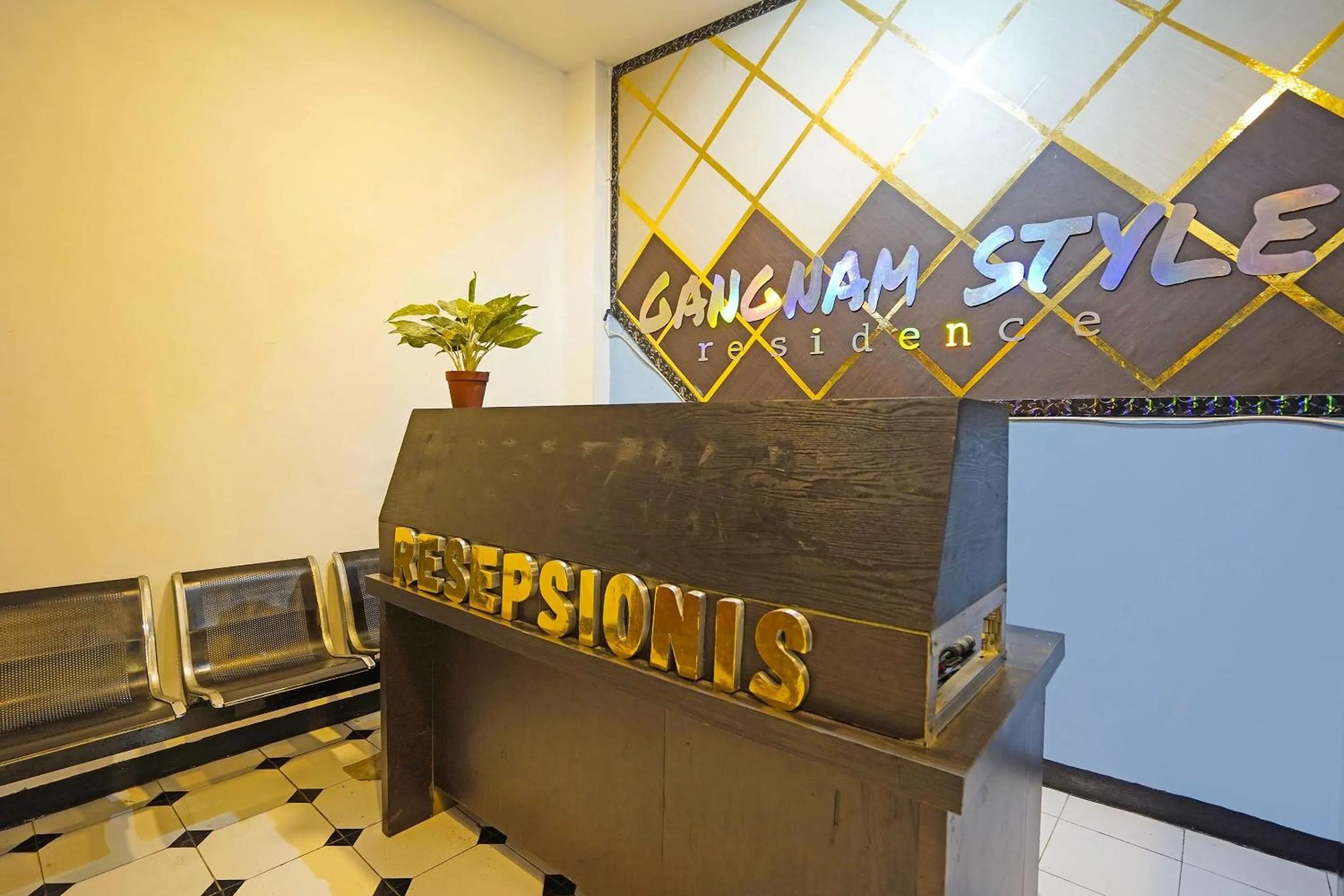 Lobby or reception in OYO Life 91867 Gangnam Style Kutai