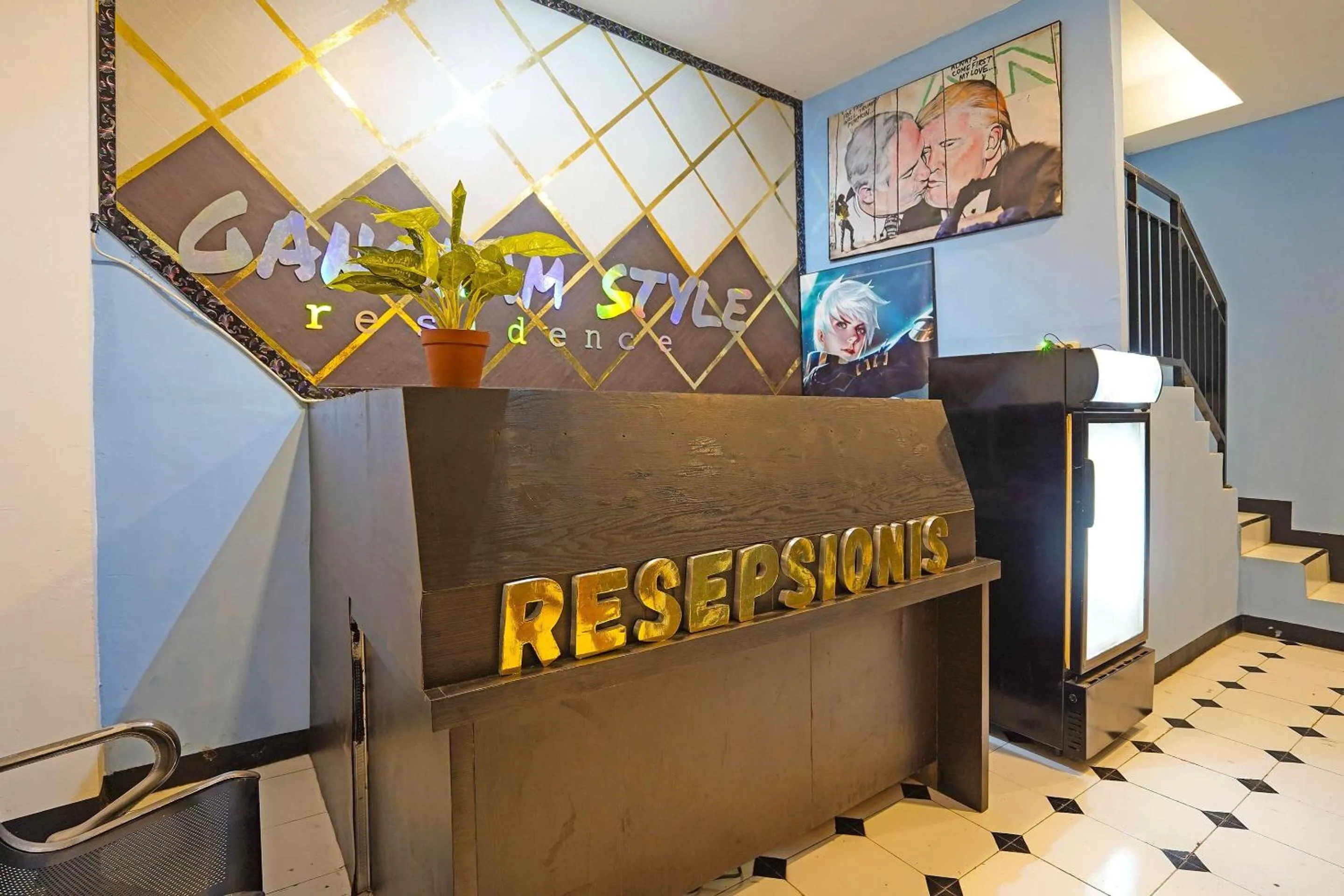 Lobby or reception in OYO Life 91867 Gangnam Style Kutai