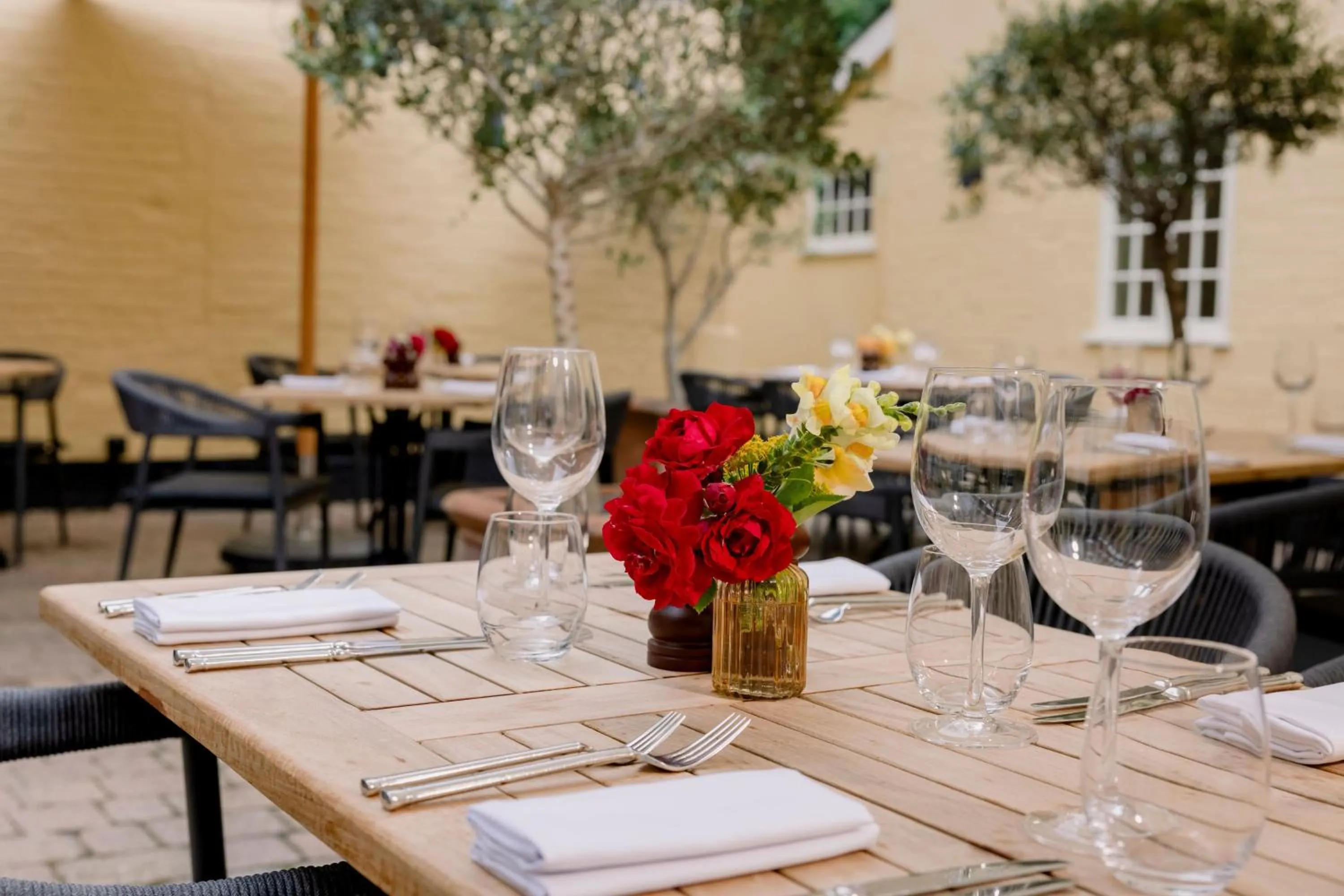 Dining area in The Crown, Bildeston