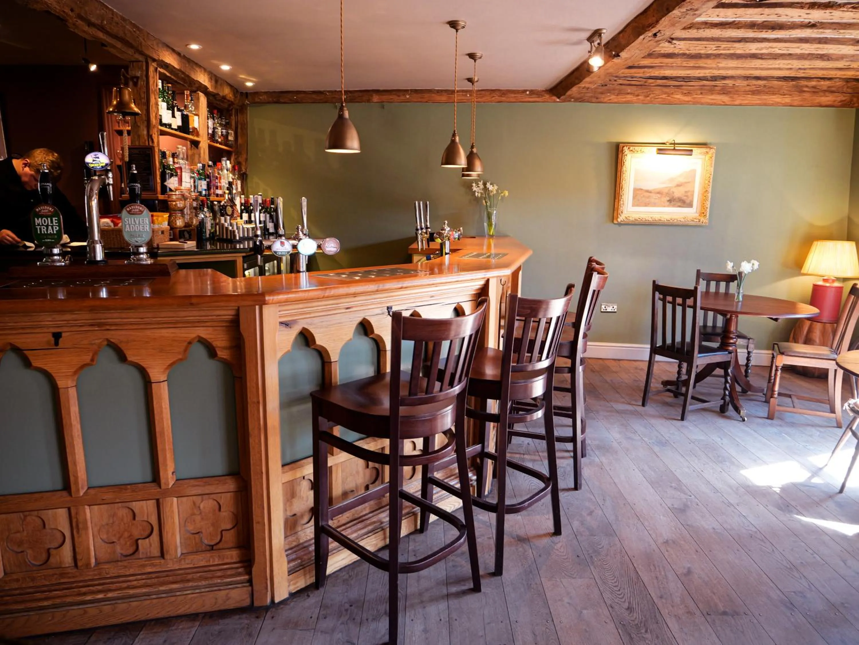 Food and drinks in The Crown, Bildeston