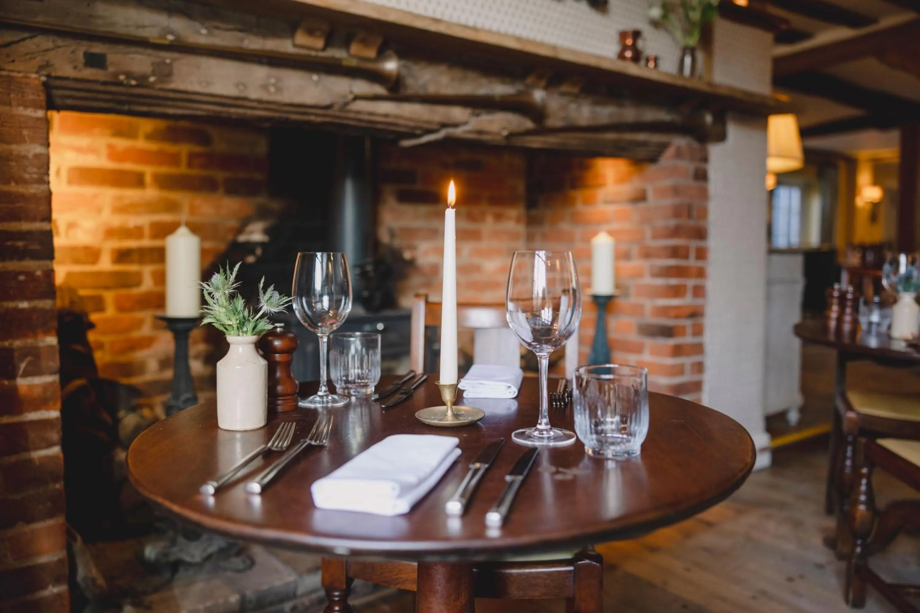 Food and drinks in The Crown, Bildeston