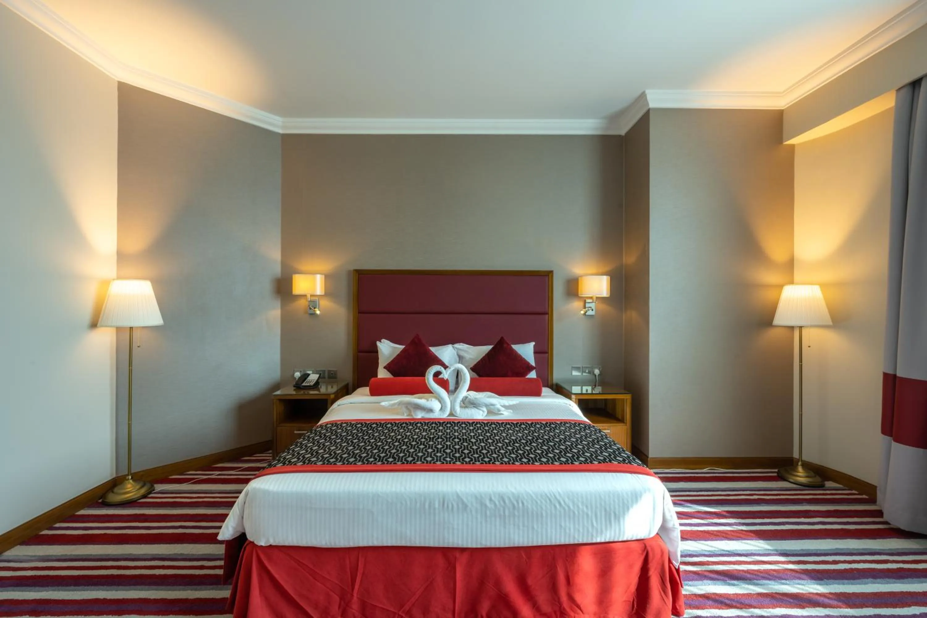 Bed in Wonder Palace Hotel Qatar