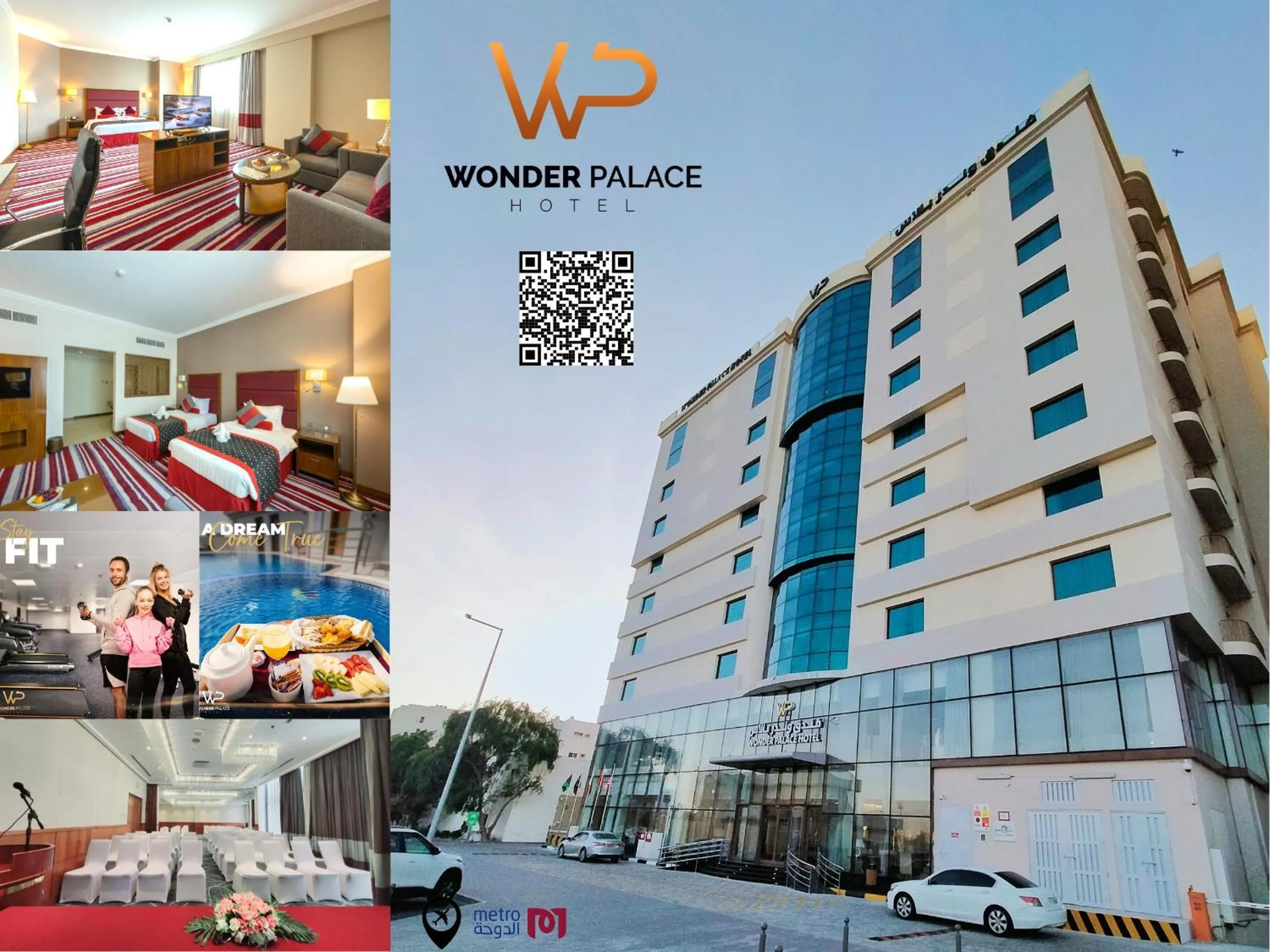Property building in Wonder Palace Hotel Qatar