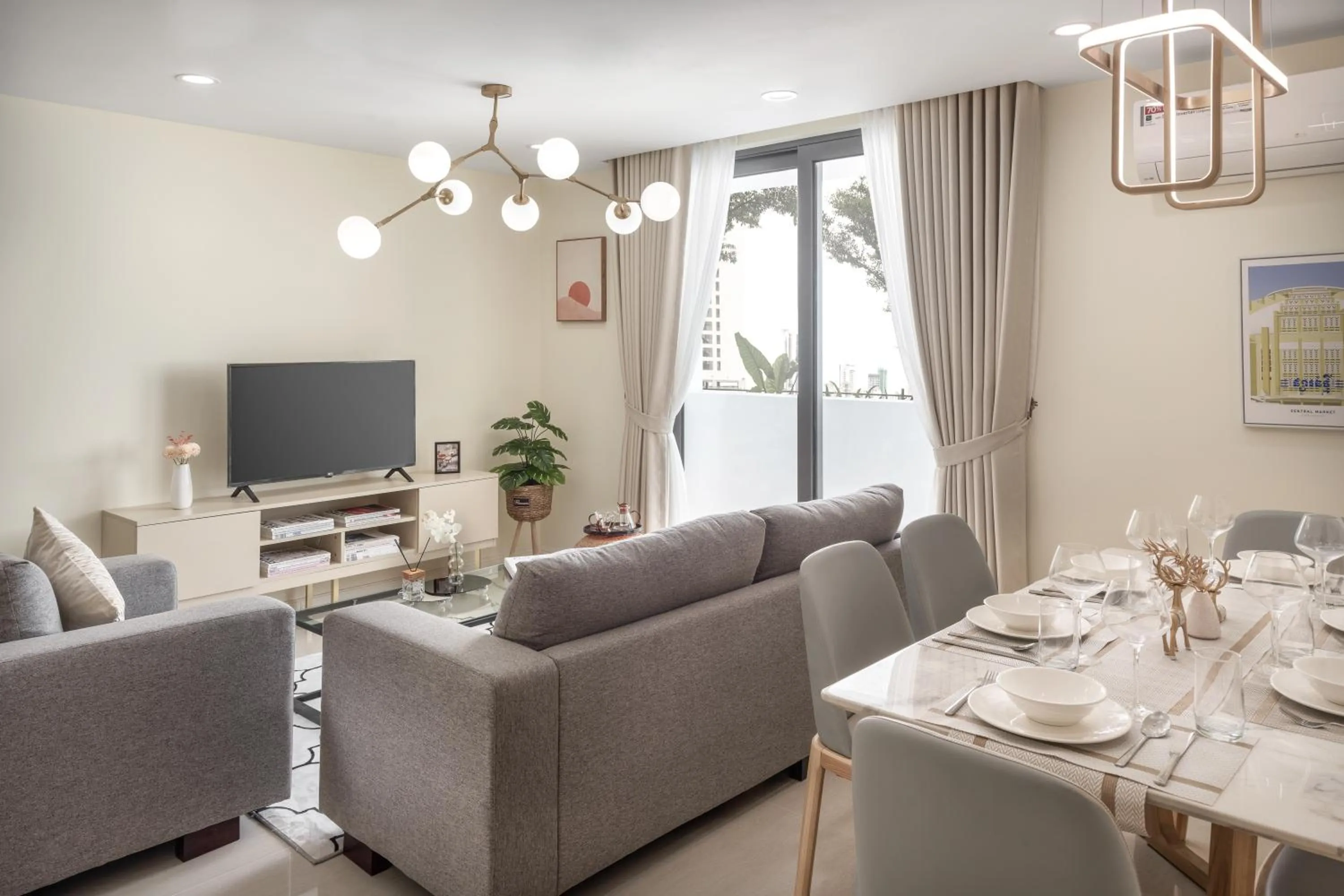 TV and multimedia in TK Central Serviced Apartments