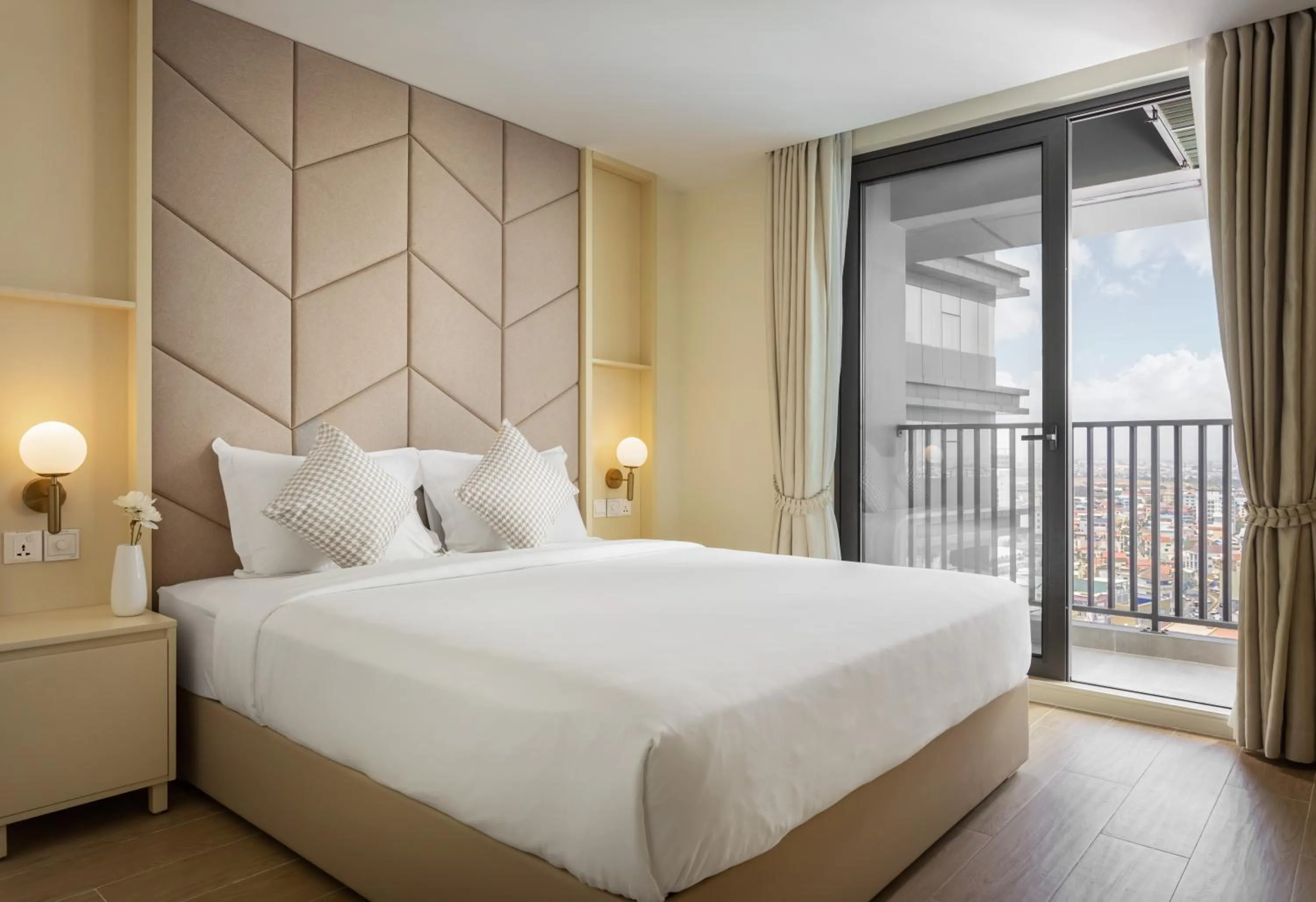 Bed in TK Central Serviced Apartments