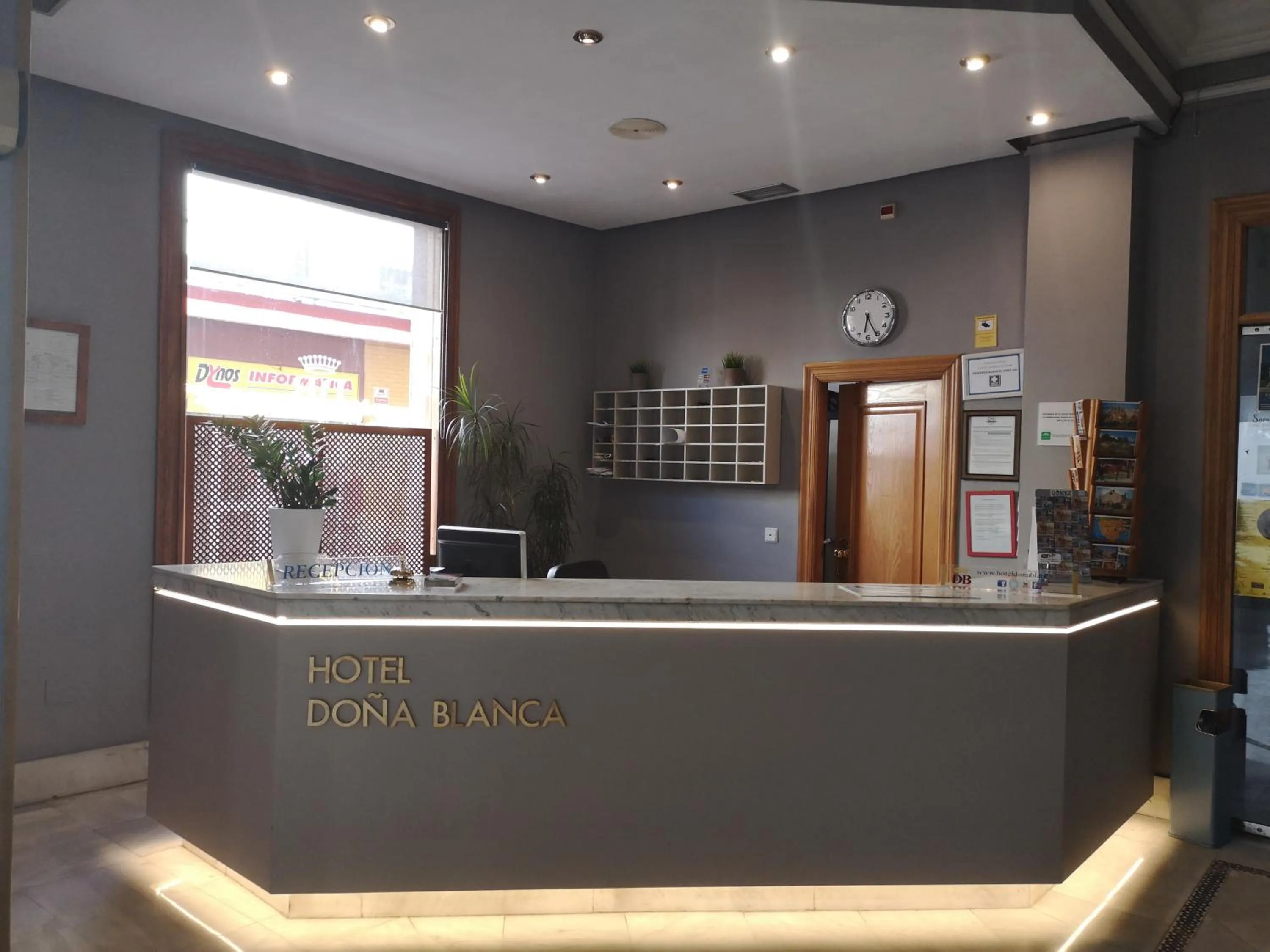 Lobby or reception in Hotel Doña Blanca