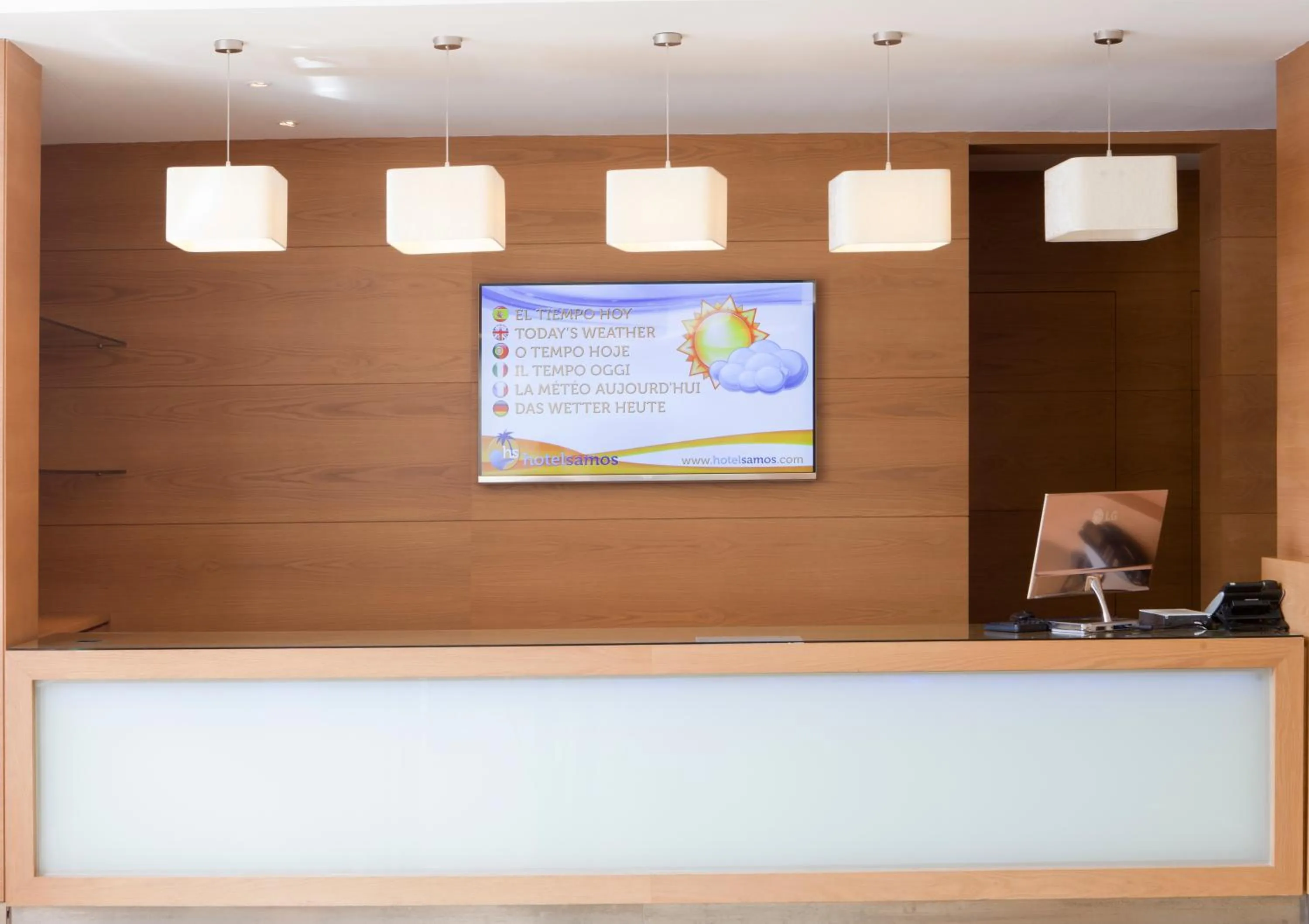 Lobby or reception in Hotel Samos