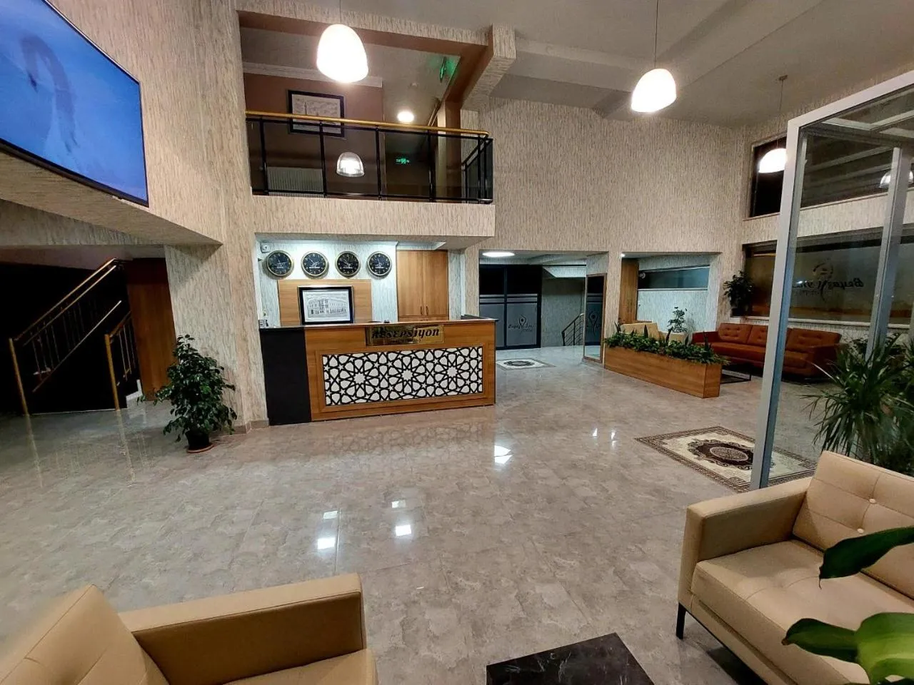 Lobby or reception in BEYAZ İNCİ OTEL