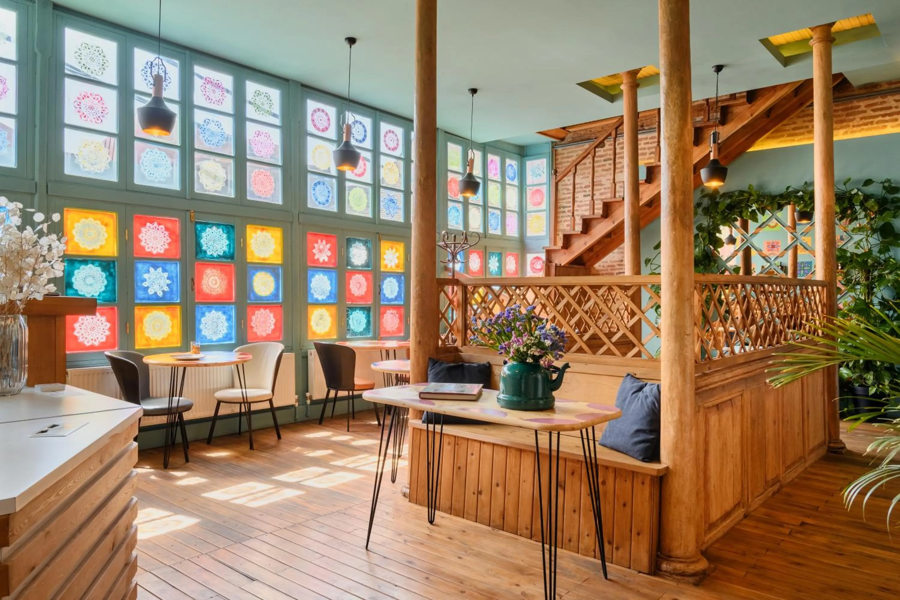 Lobby or reception in Blue Balcony Hotel