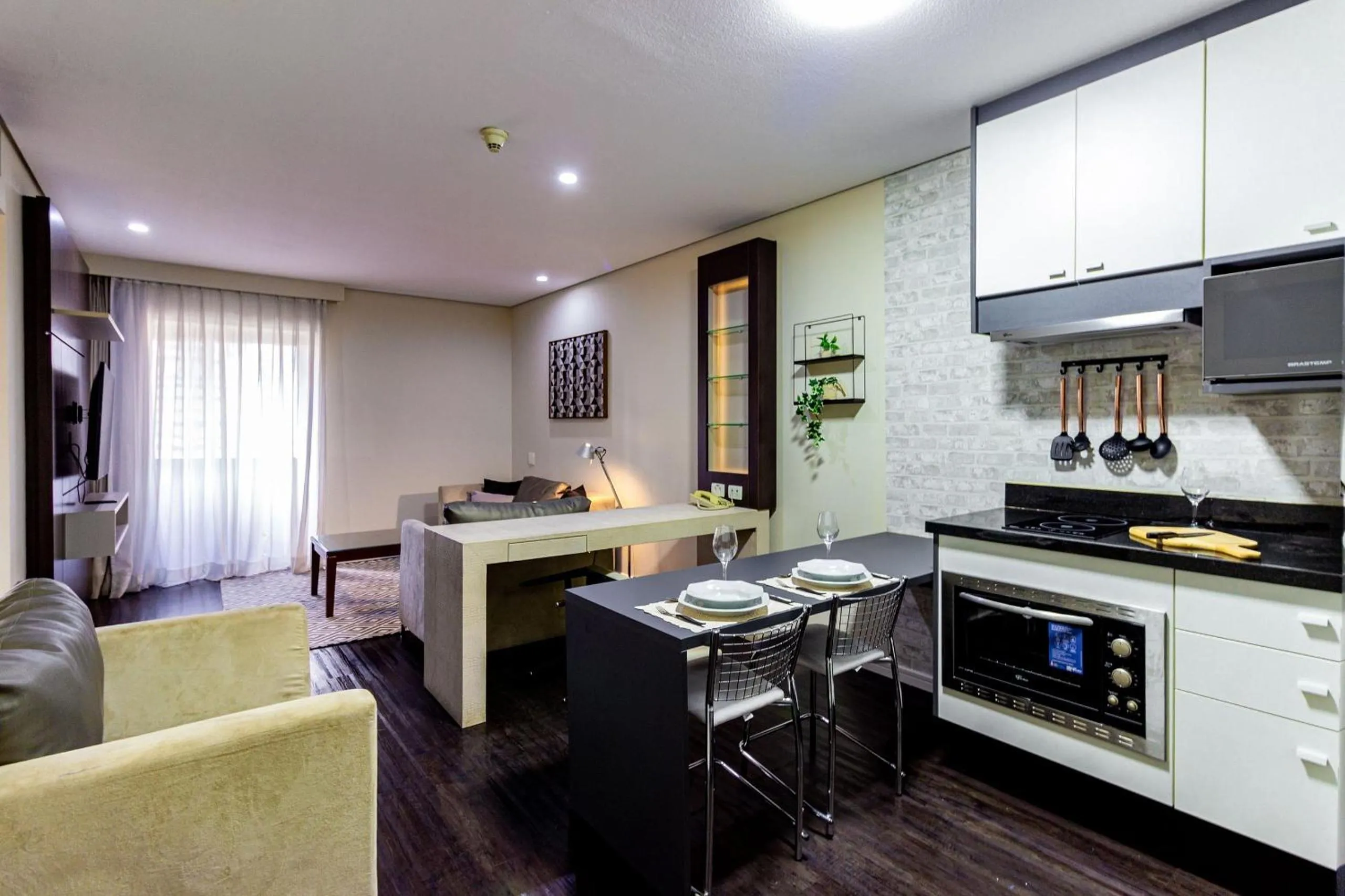 Kitchen or kitchenette in Xtay São Paulo Berrini - Apartamentos completos a 7min do metrô Berrini