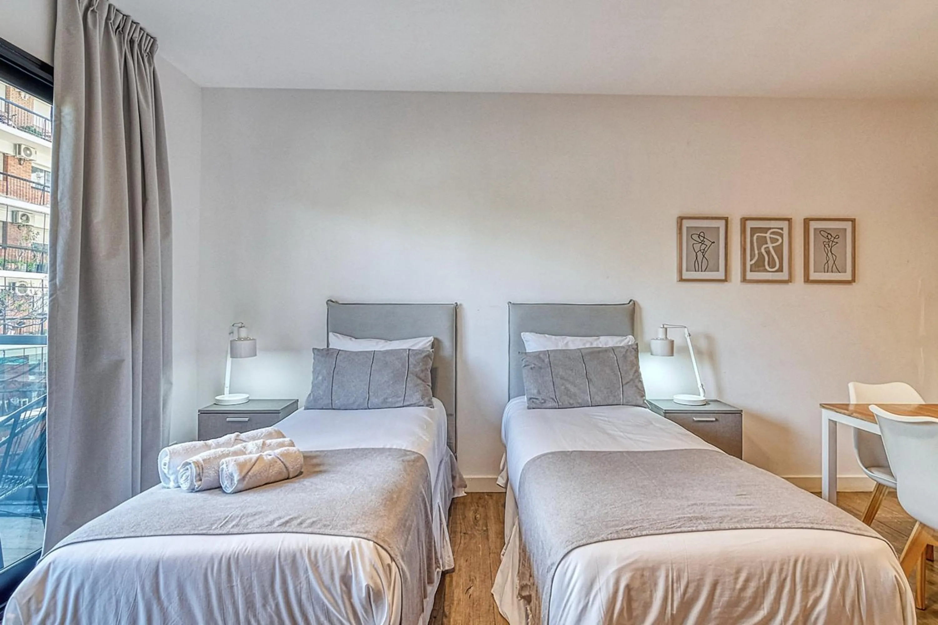 Bed in Live Soho Boutique Apartments Belgrano