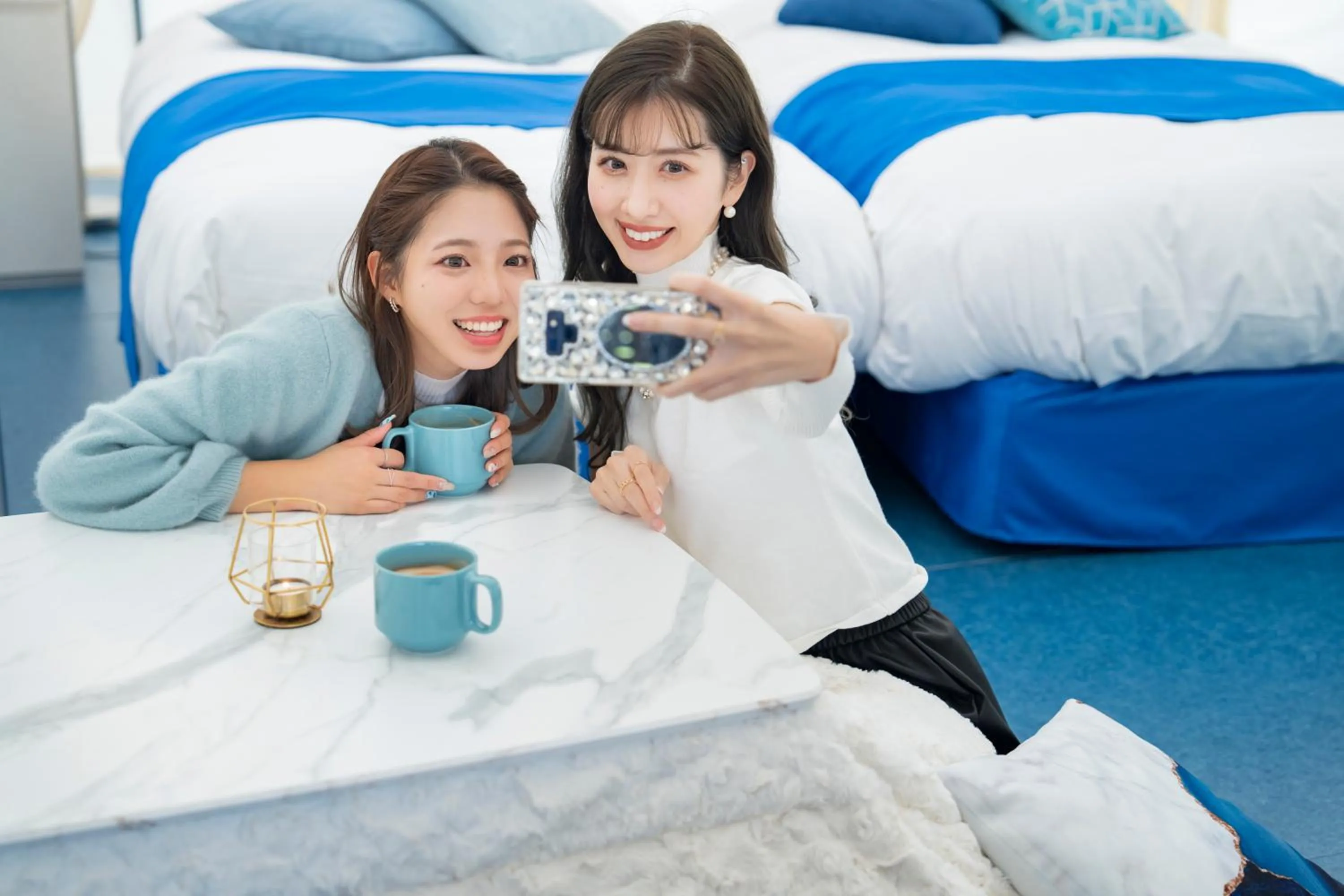 Photo of the whole room, Bed in GLAMPREMIER Setouchi