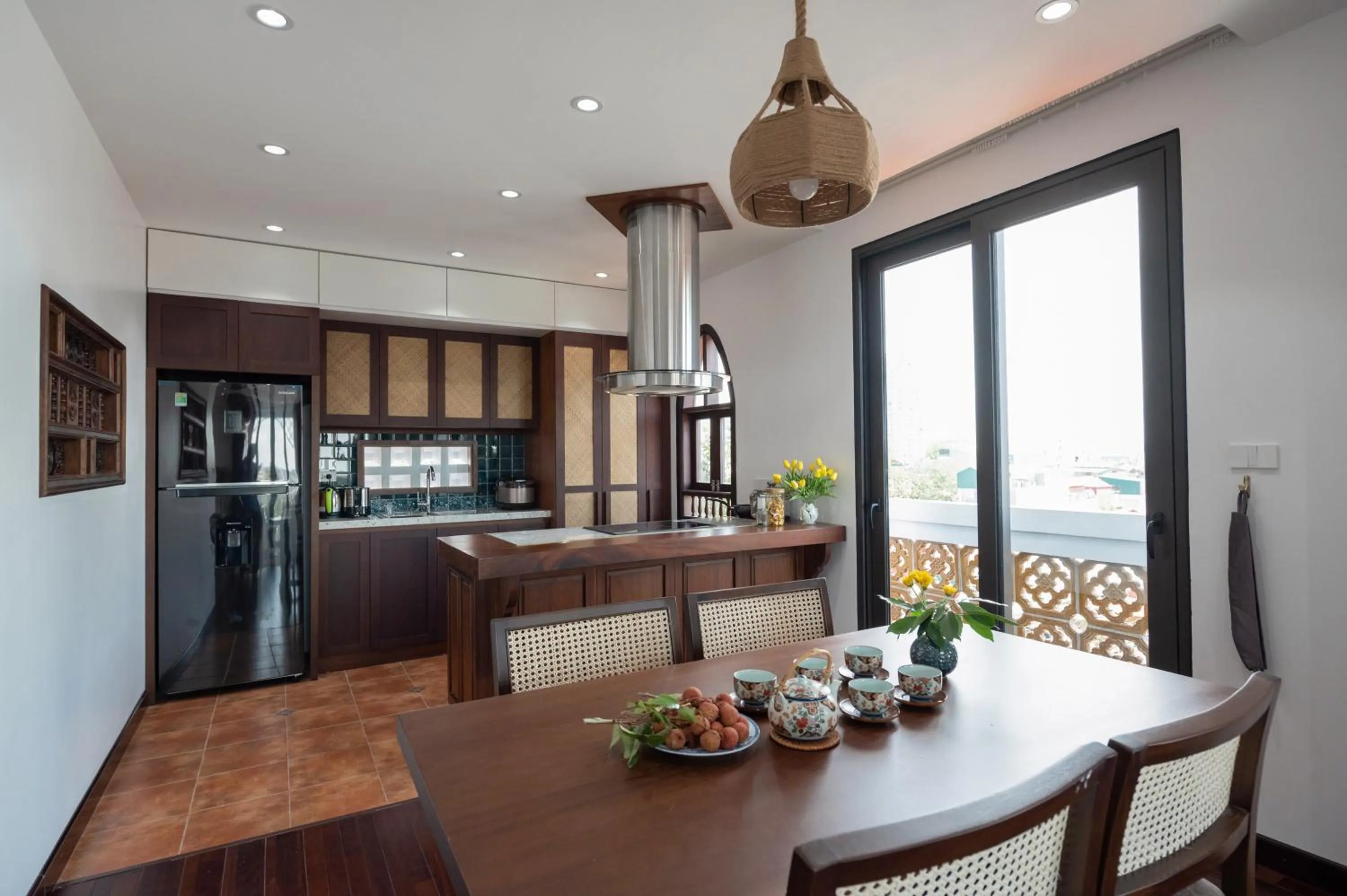 Dining area in FLESTA Doi Can Serviced Apartment