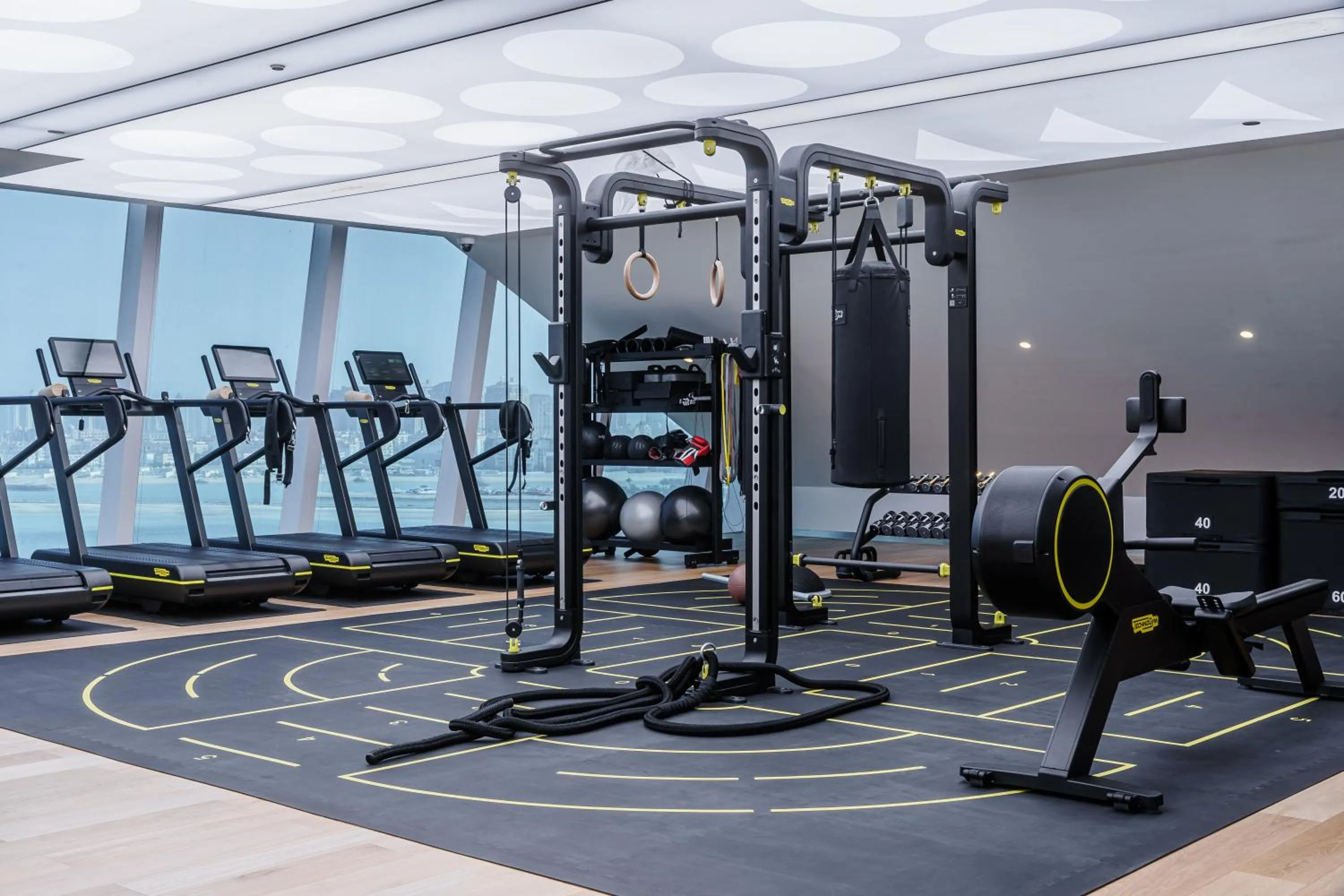 Fitness centre/facilities in Fairmont Doha