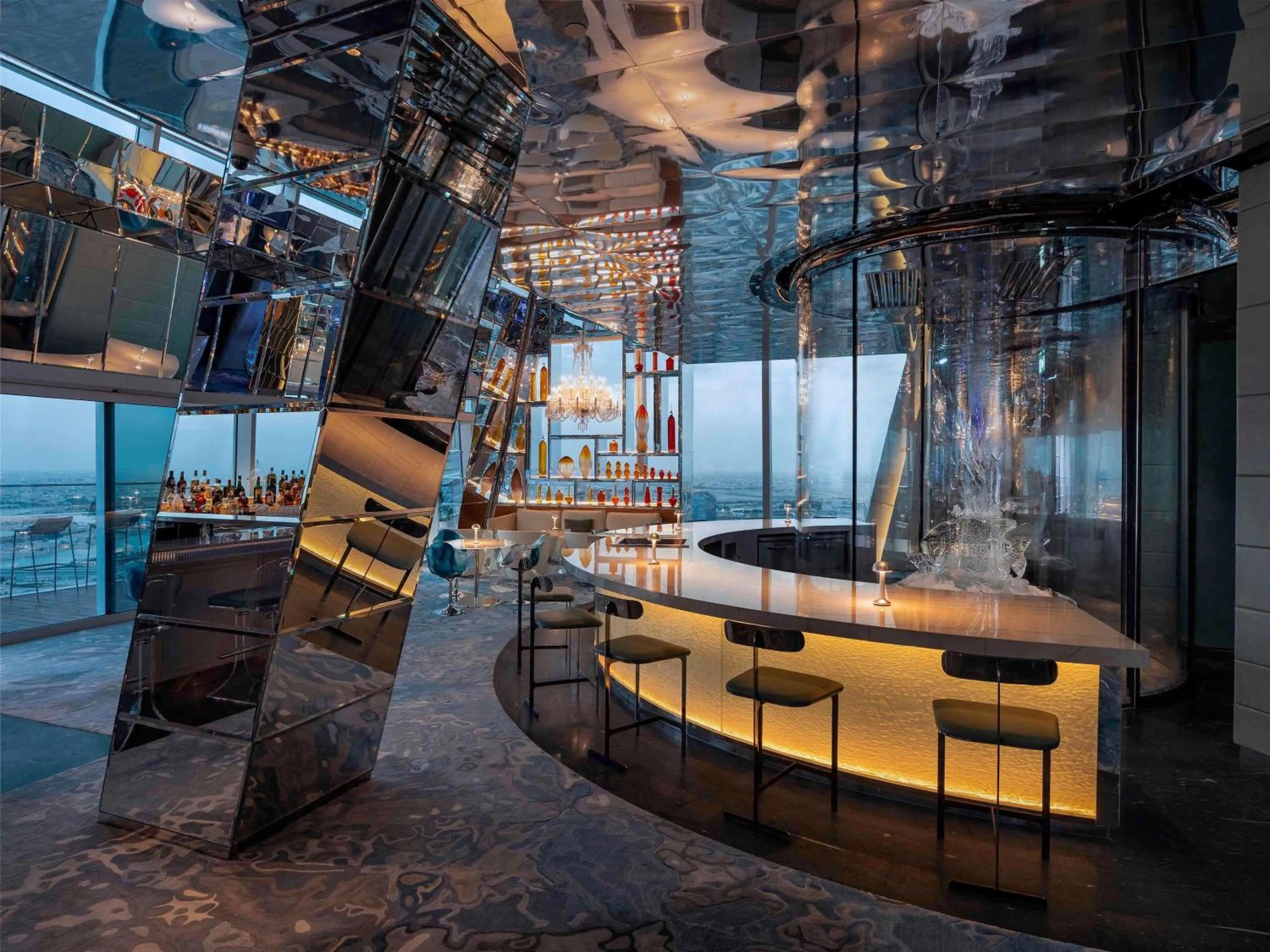 Lounge or bar in Fairmont Doha