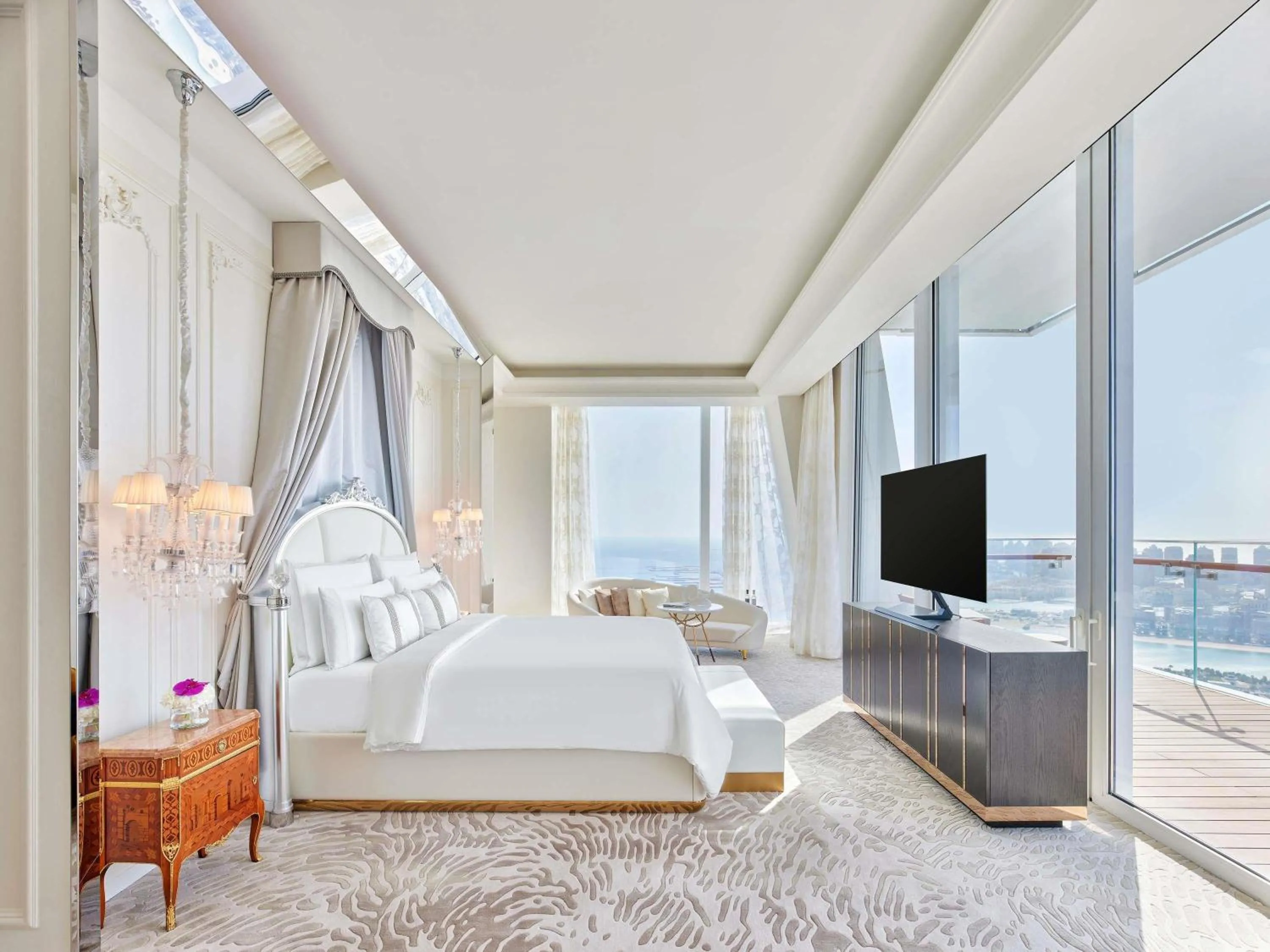 Bedroom, Bed in Fairmont Doha