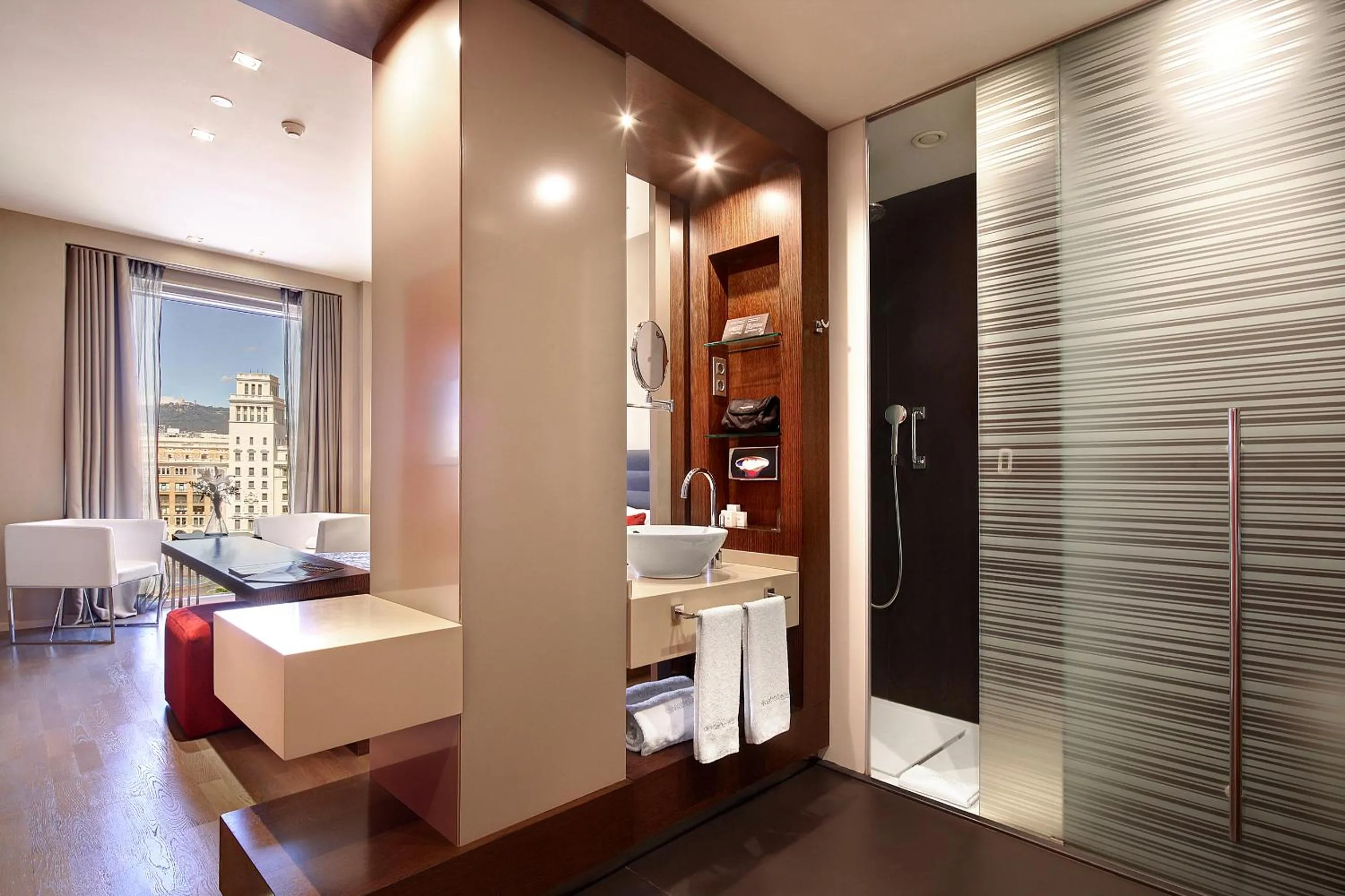 Shower in Olivia Plaza Hotel