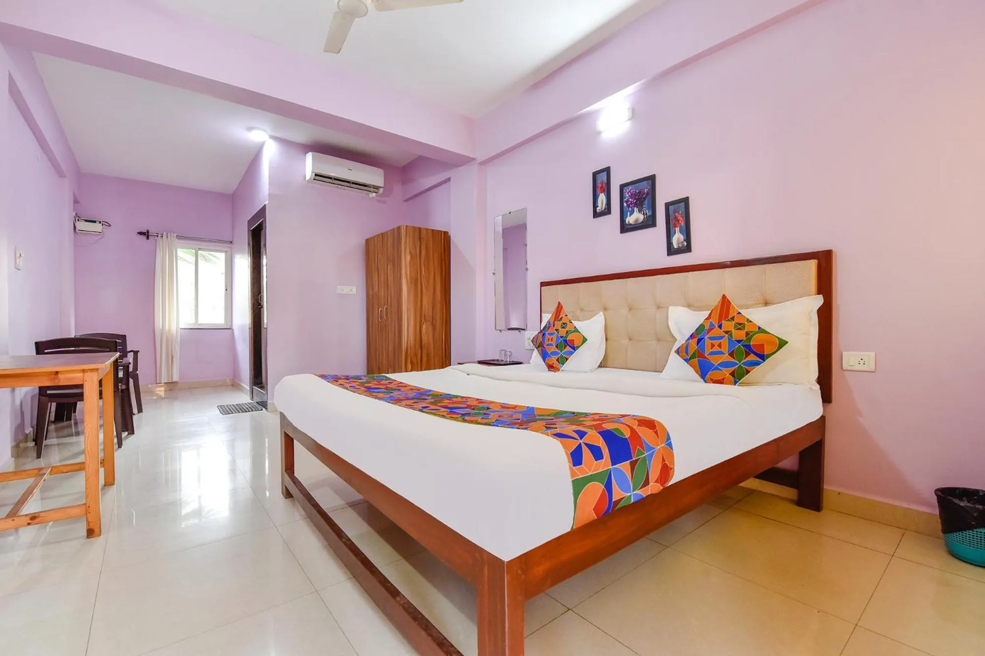 Bed in FabExpress Morjim Paradise - Nr Morjim Beach