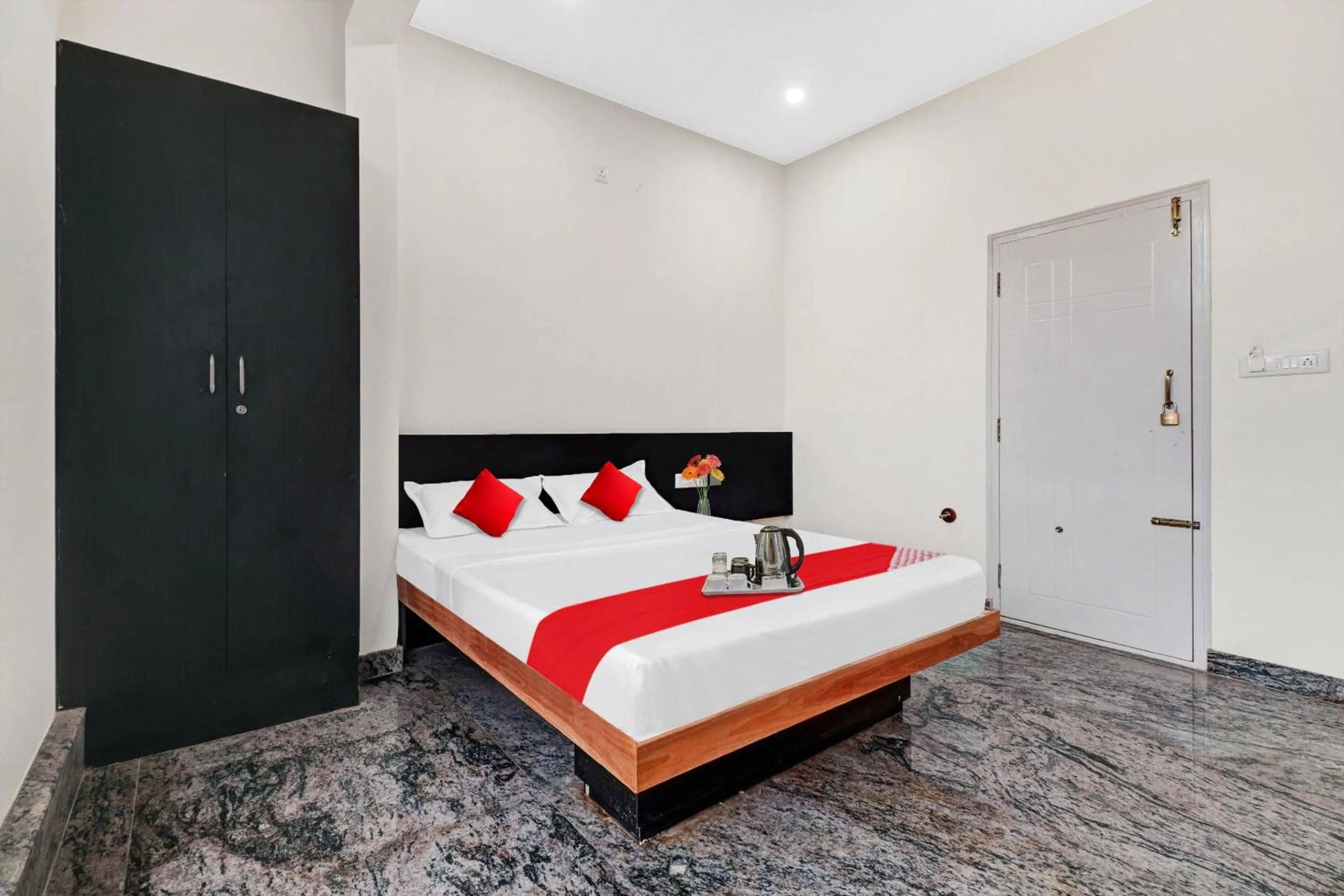 Bedroom, Bed in Hotel O SAPTHAGIRI RESIDENCY