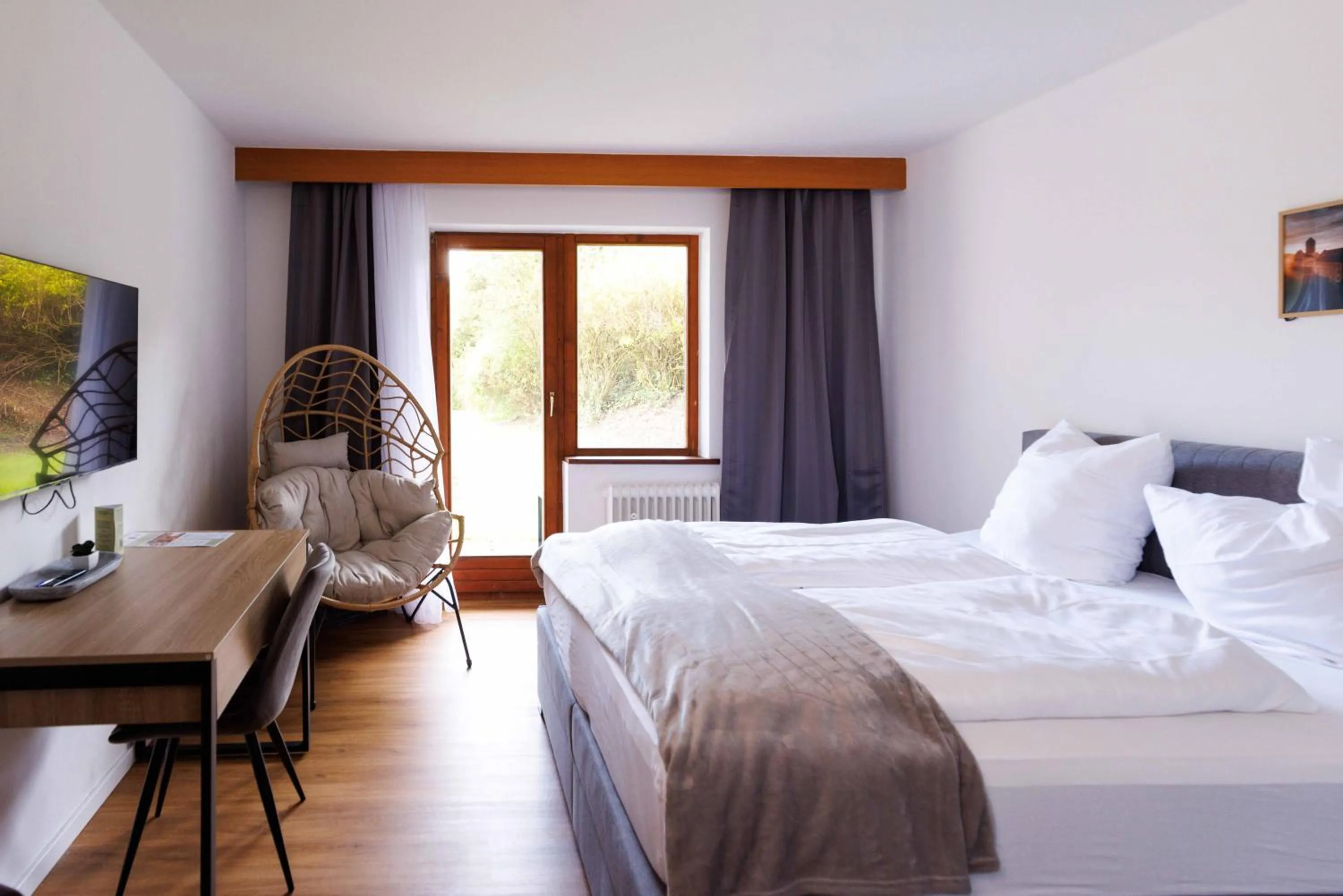 Bed in Naturhotel Blaubach