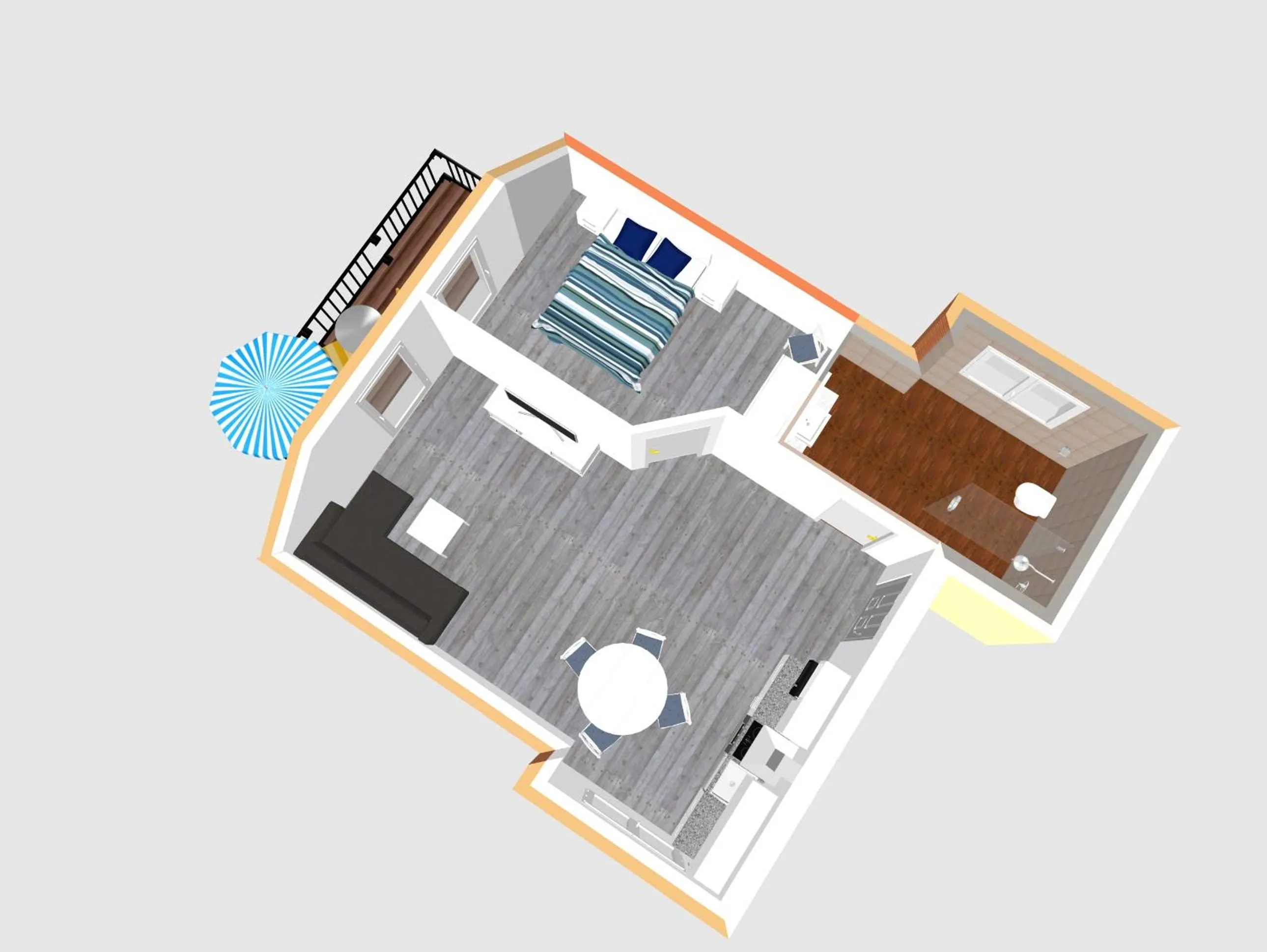 Floor plan in Duhner Strand Whg 5