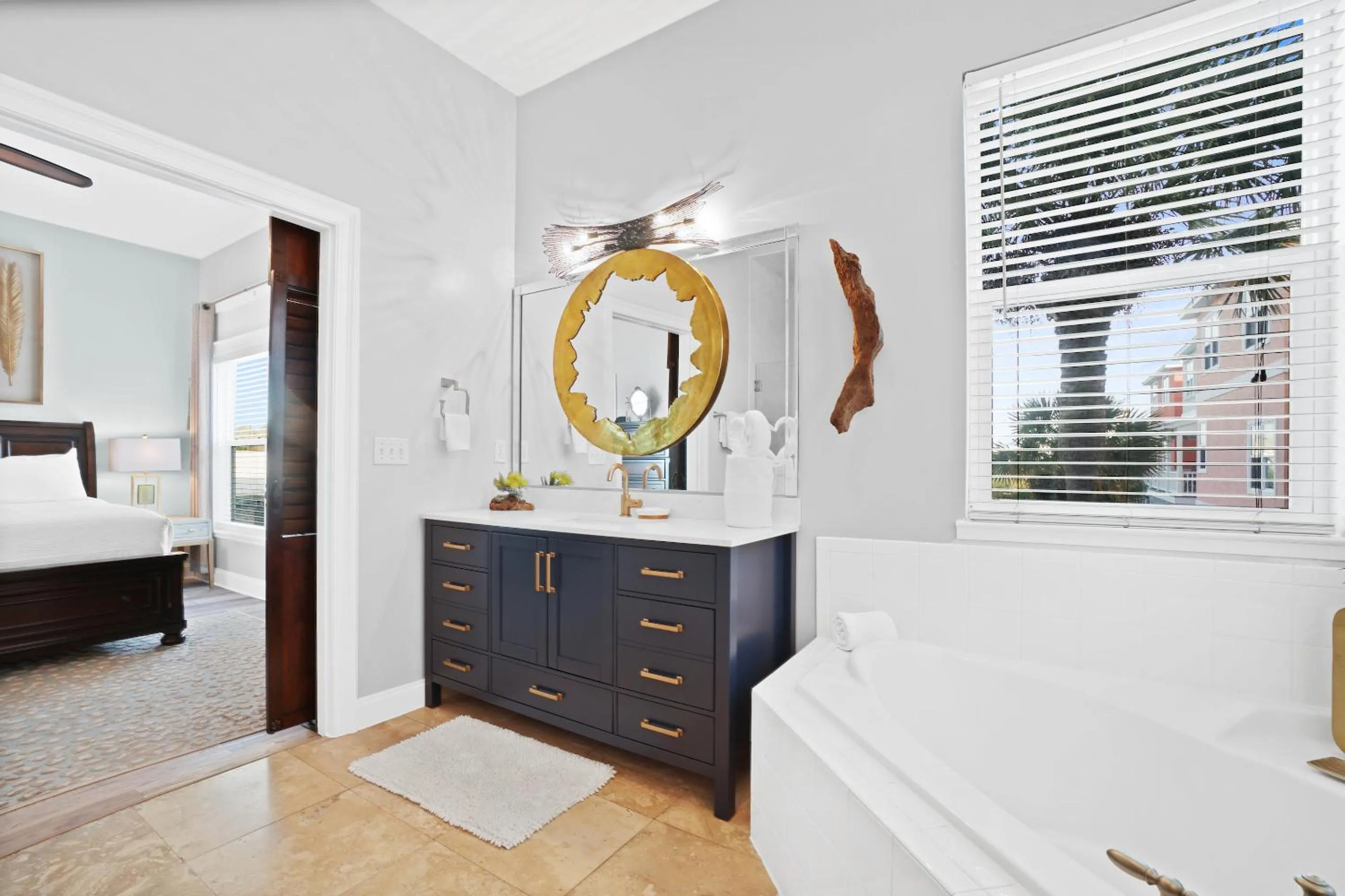 Bathroom, Bed in Beach House - Dreams Come True by Panhandle Getaways