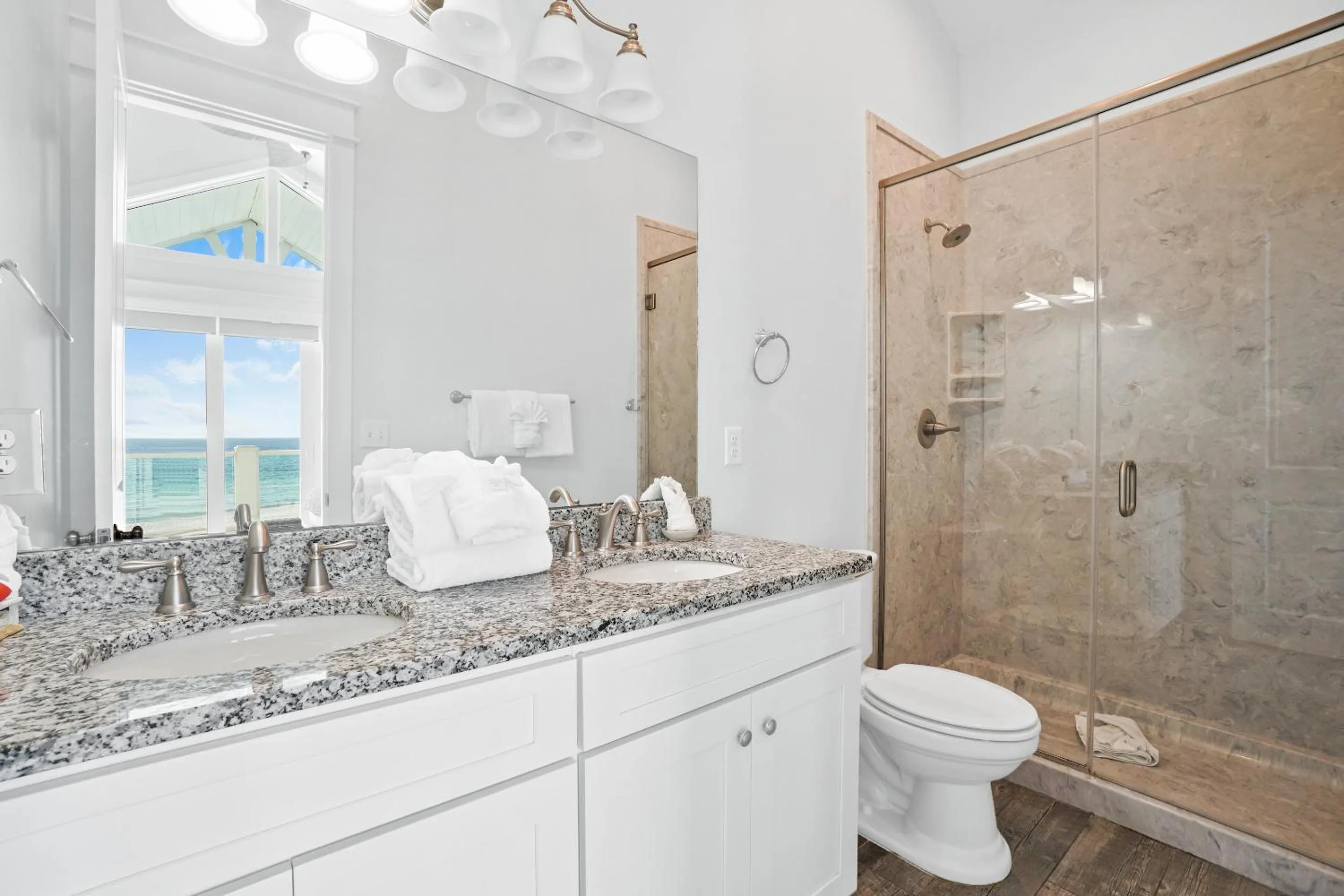 Shower in Beach House - Sweet N Salty by Panhandle Getaways