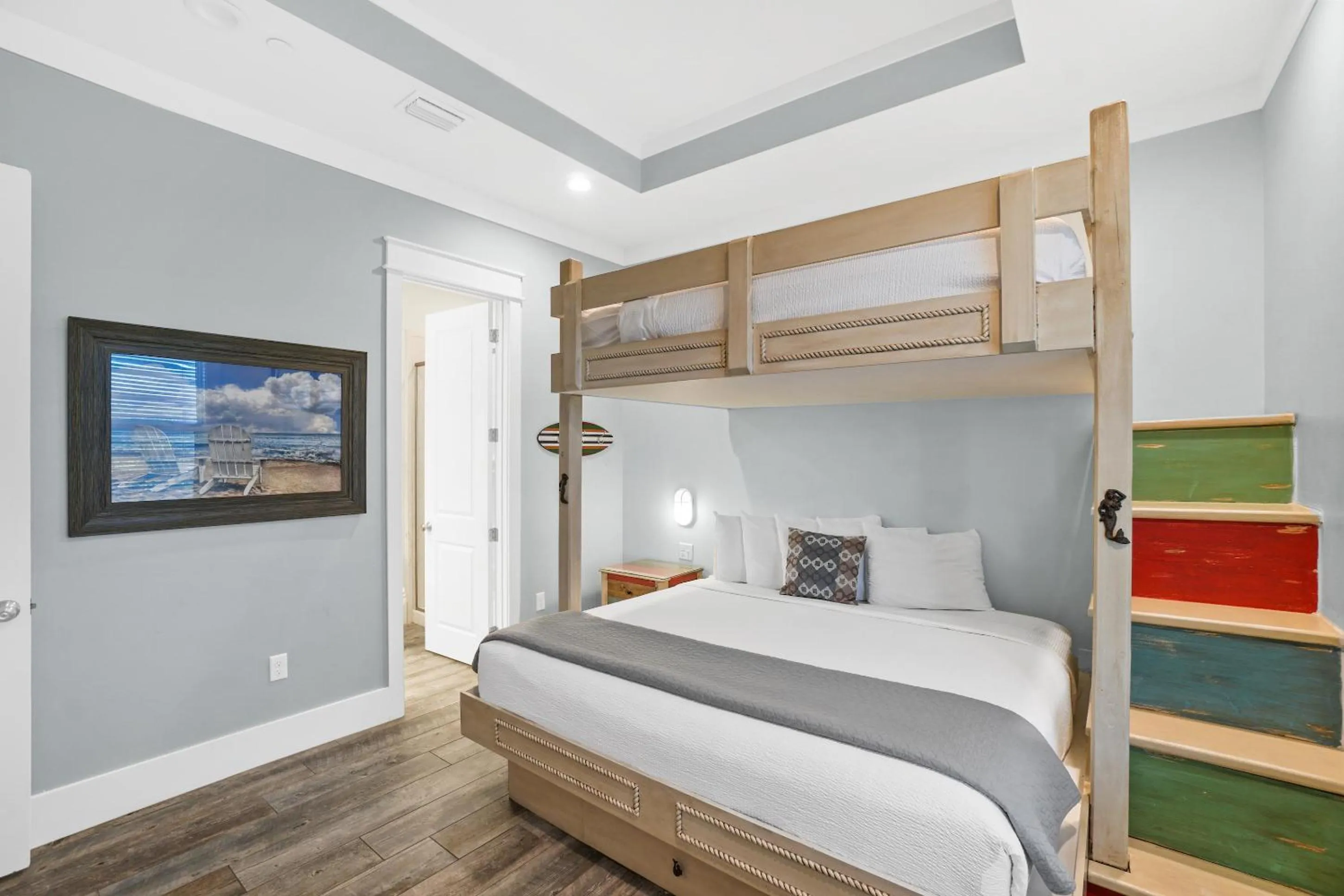 Bed in Beach House - Sweet N Salty by Panhandle Getaways