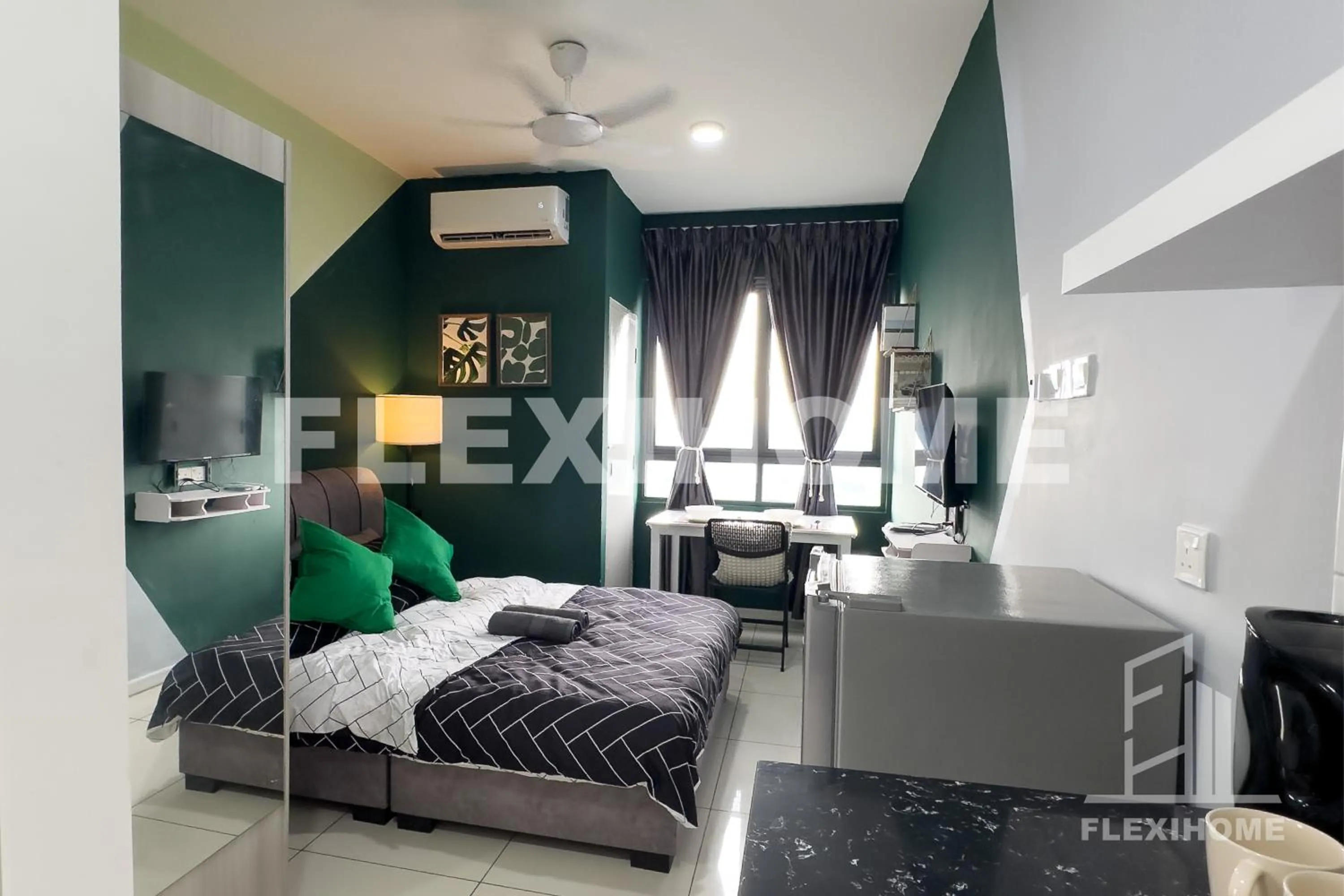 Bed in KLIA, KLIA2, Horizon Suites Sepang, Designed Studio, by Flexihome-MY