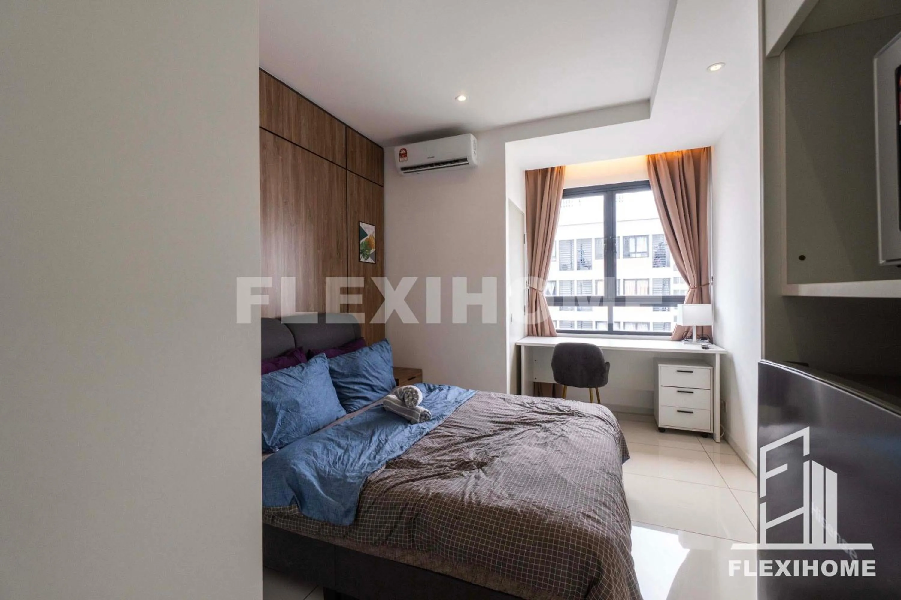 Bed in KLIA, KLIA2, Horizon Suites Sepang, Designed Studio, by Flexihome-MY